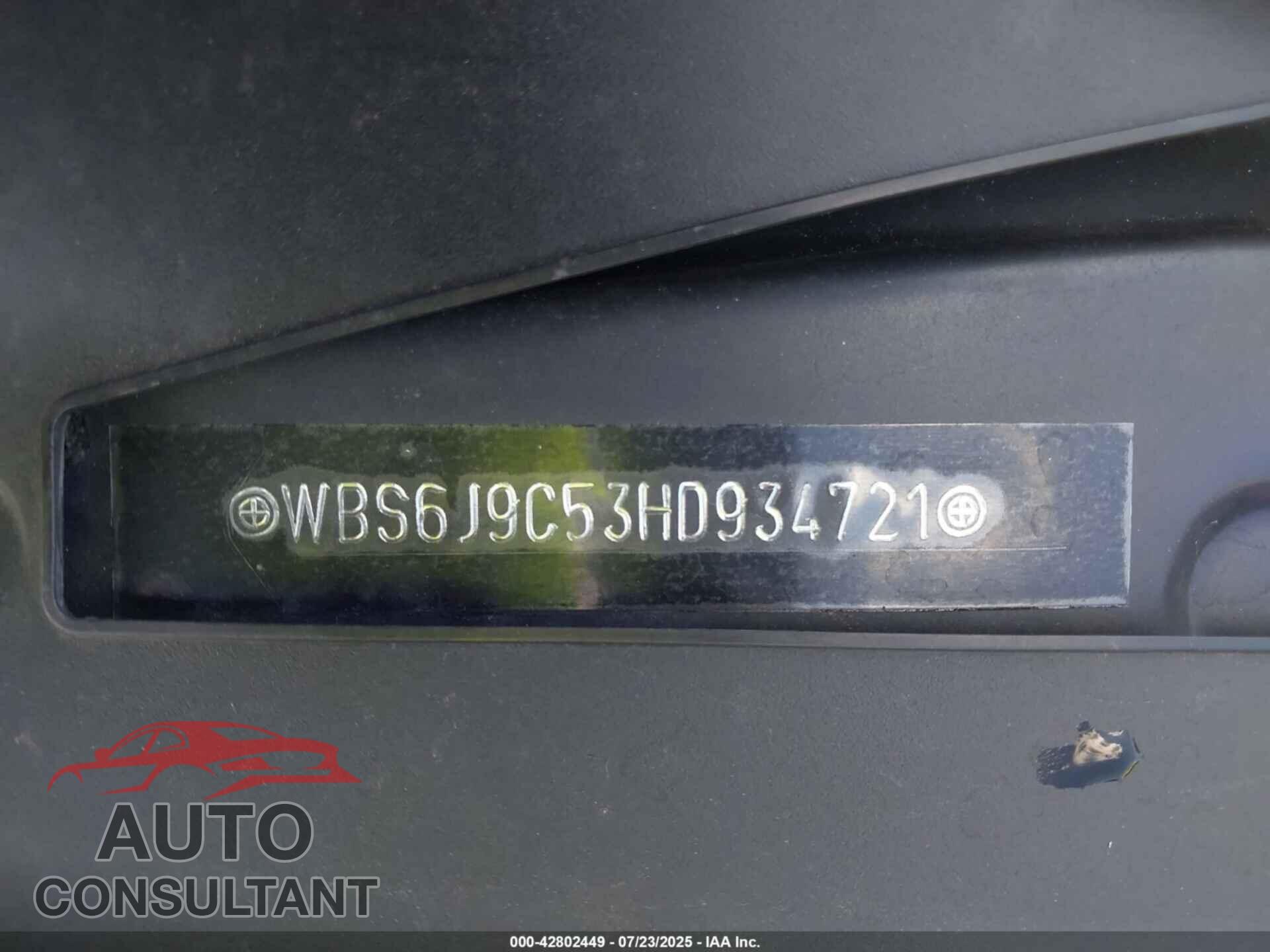 BMW M6 2017 - WBS6J9C53HD934721