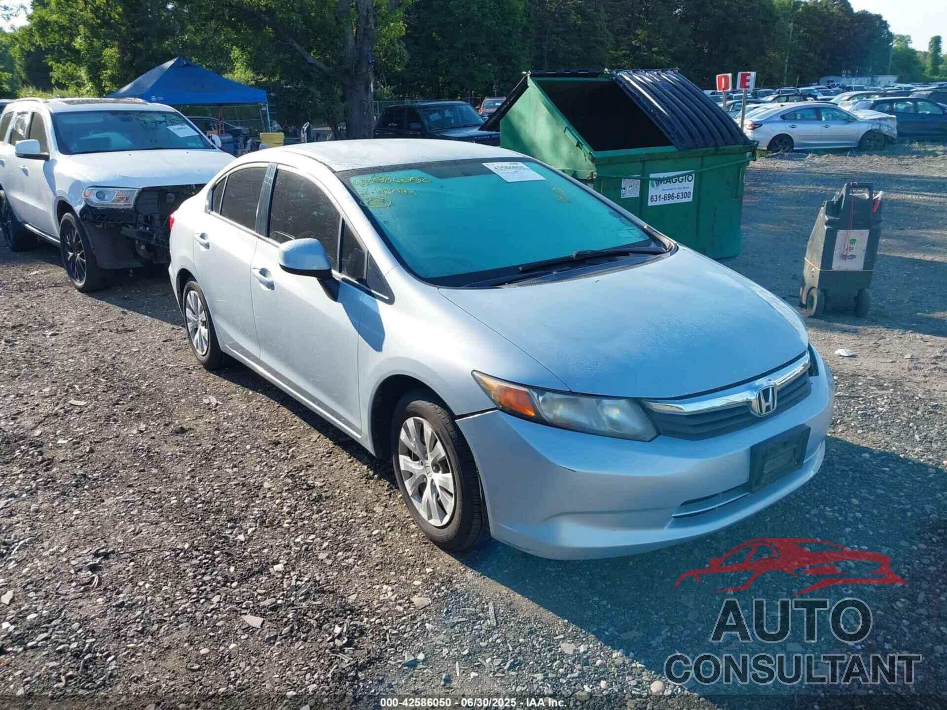 HONDA CIVIC 2012 - 2HGFB2F58CH524162
