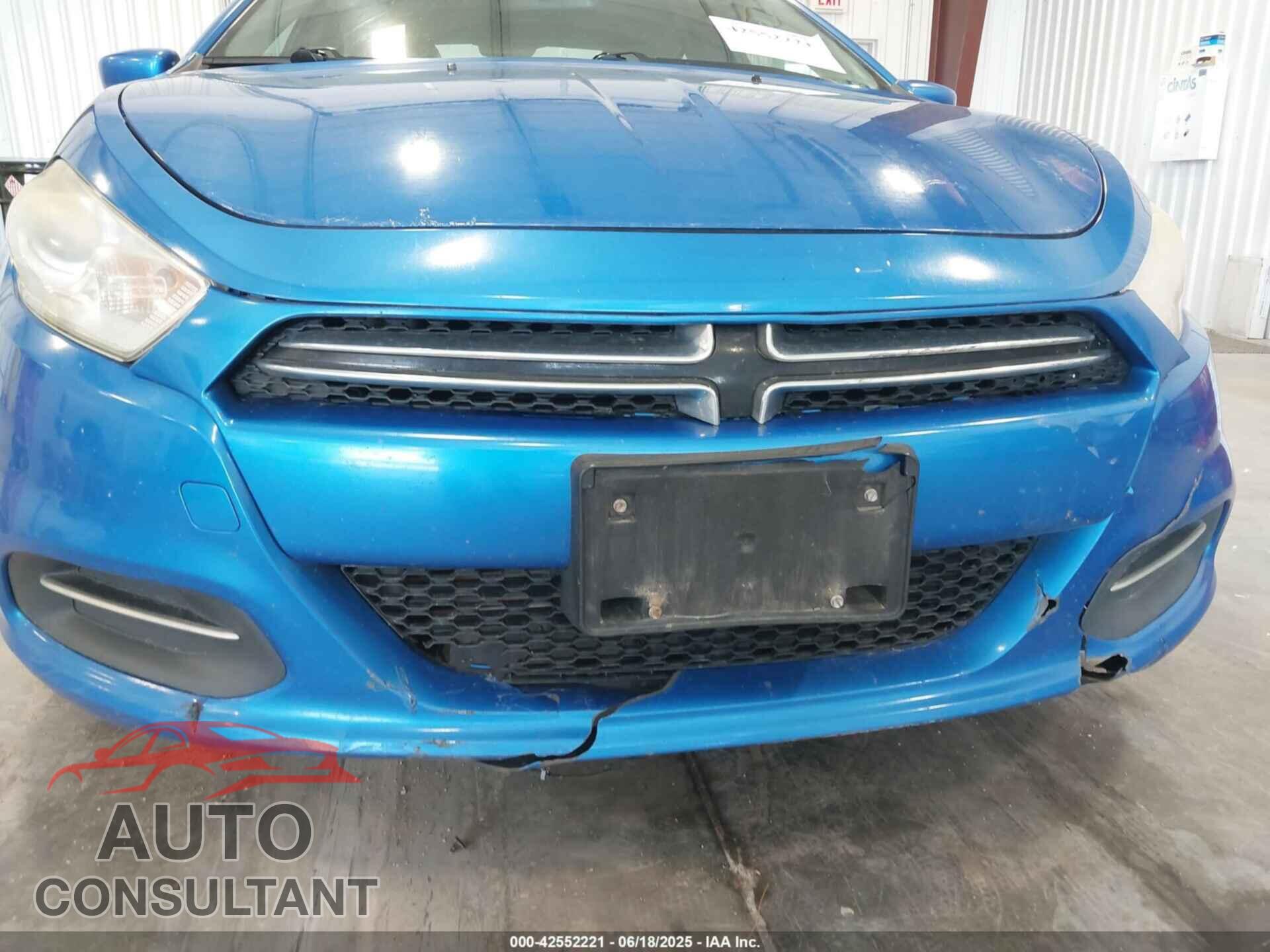 DODGE DART 2015 - 1C3CDFDH4FD405577