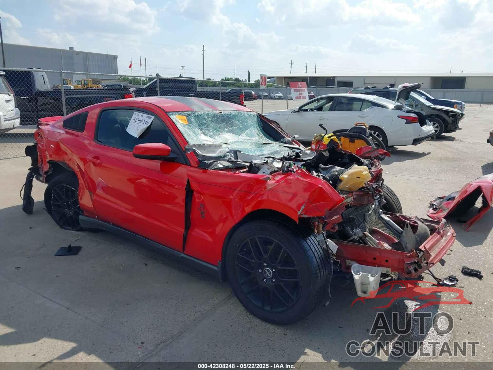 FORD MUSTANG 2012 - 1ZVBP8AM6C5241456