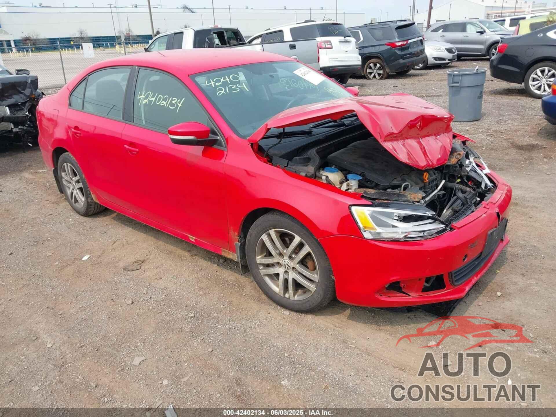 VOLKSWAGEN JETTA 2012 - 3VWDP7AJ6CM457987