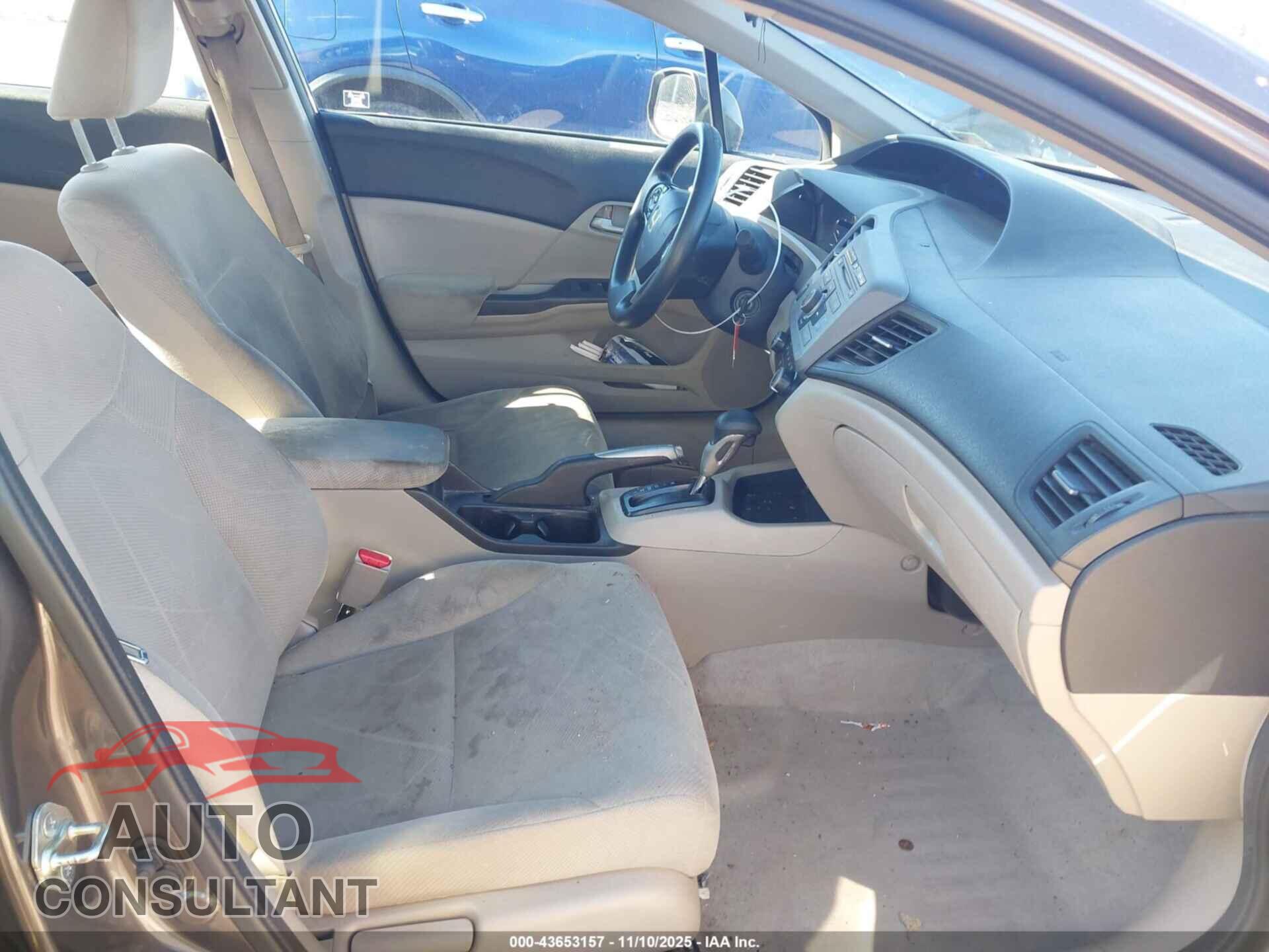 HONDA CIVIC 2012 - 19XFB2F56CE068091