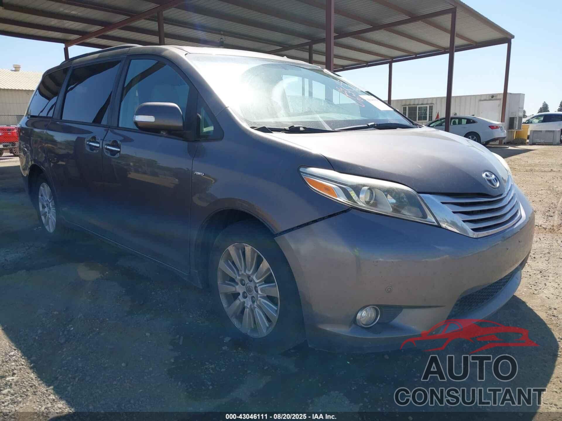 TOYOTA SIENNA 2016 - 5TDDK3DC4GS137600