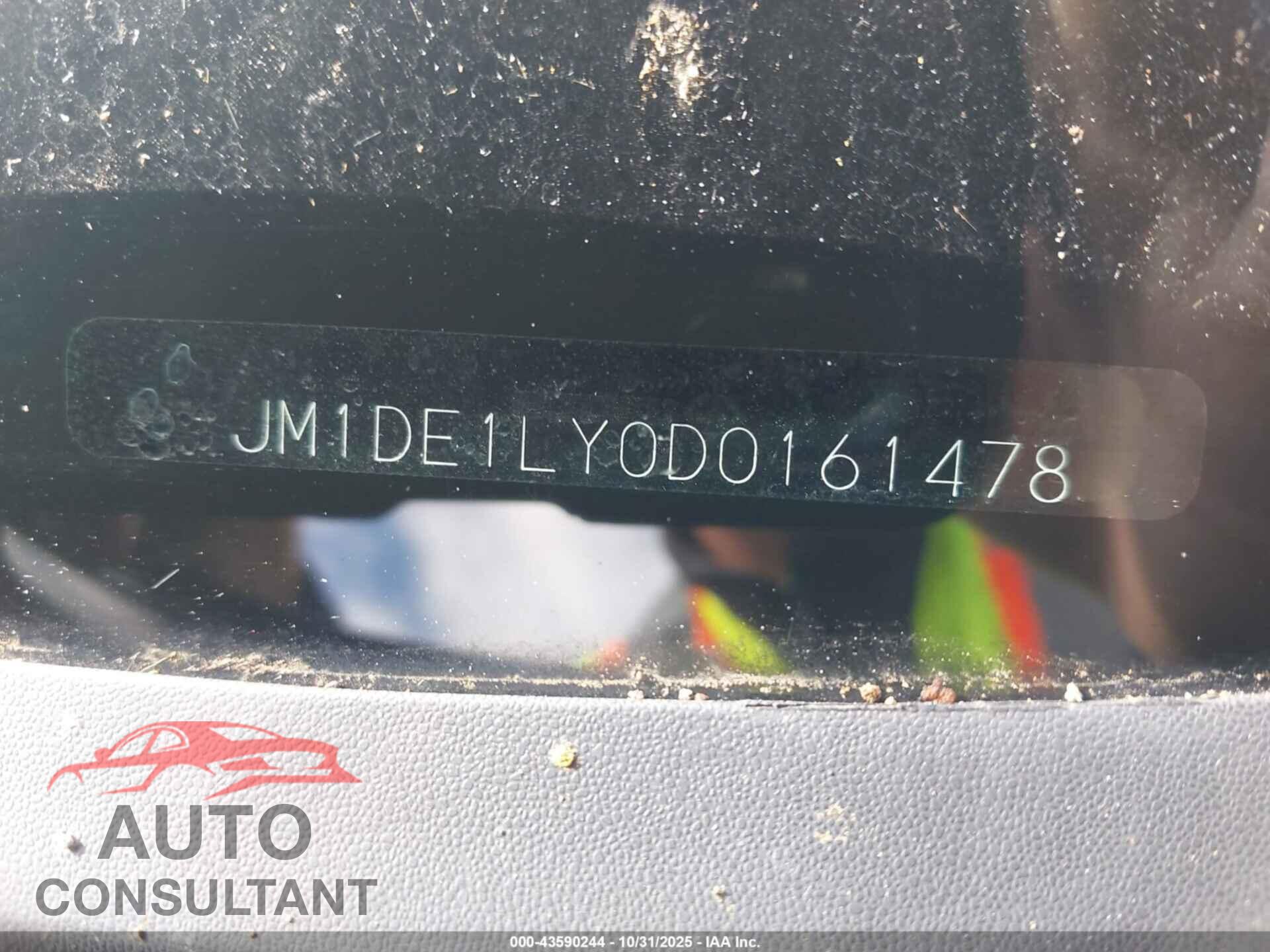 MAZDA MAZDA2 2013 - JM1DE1LY0D0161478