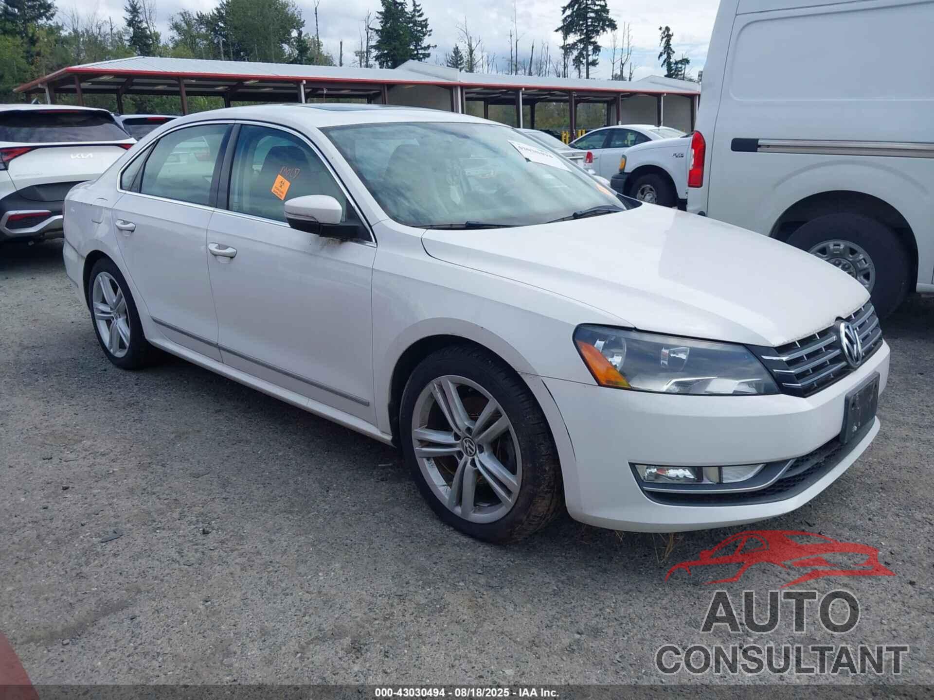 VOLKSWAGEN PASSAT 2013 - 1VWCN7A3XDC034366