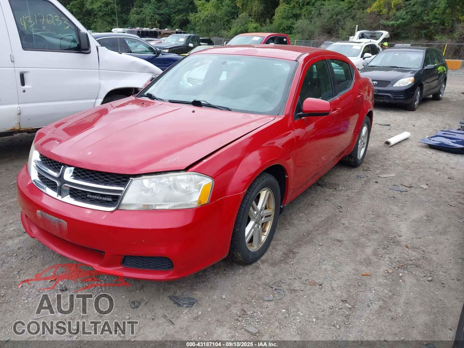 DODGE AVENGER 2011 - 1B3BD1FB6BN531741