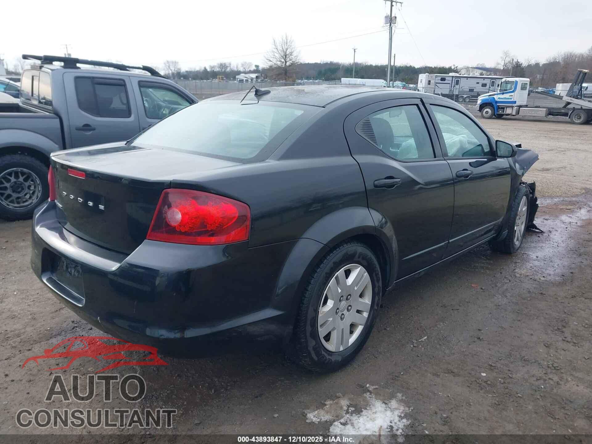 DODGE AVENGER 2012 - 1C3CDZAB5CN231218