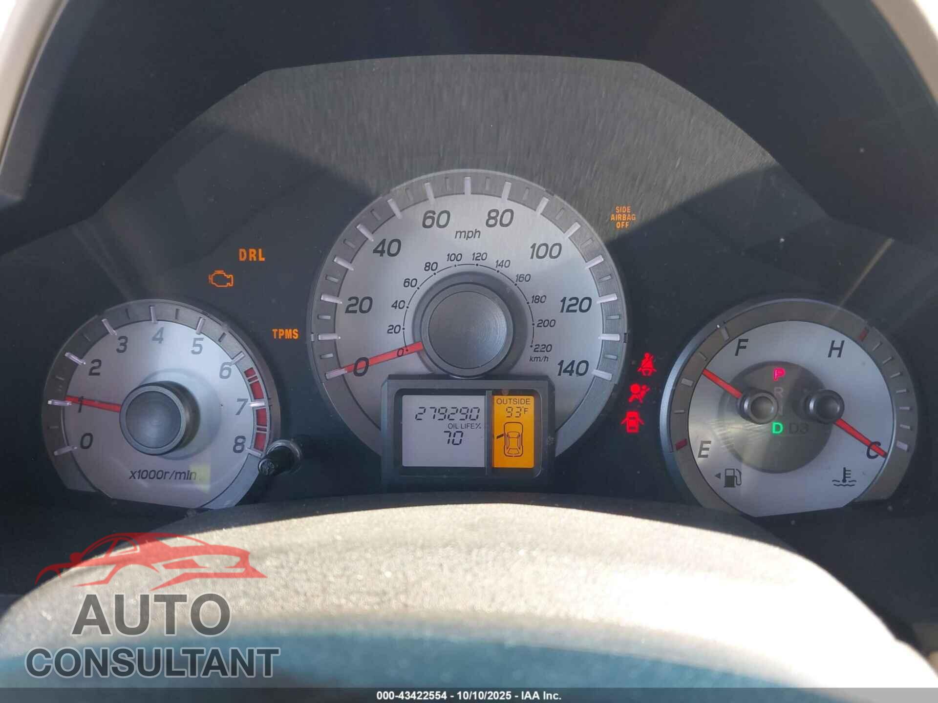 HONDA PILOT 2012 - 5FNYF3H68CB021566