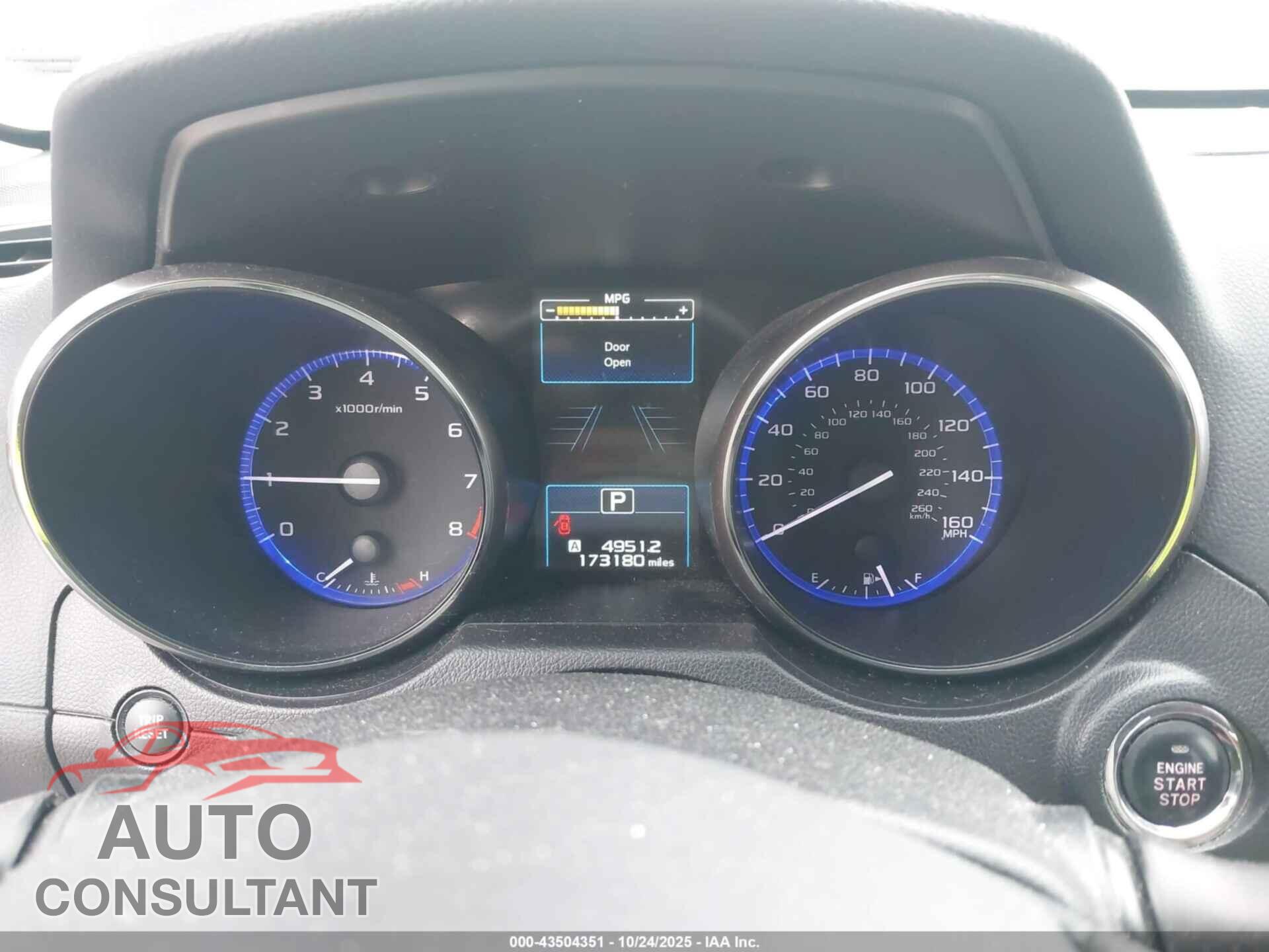 SUBARU OUTBACK 2017 - 4S4BSETC5H3201680