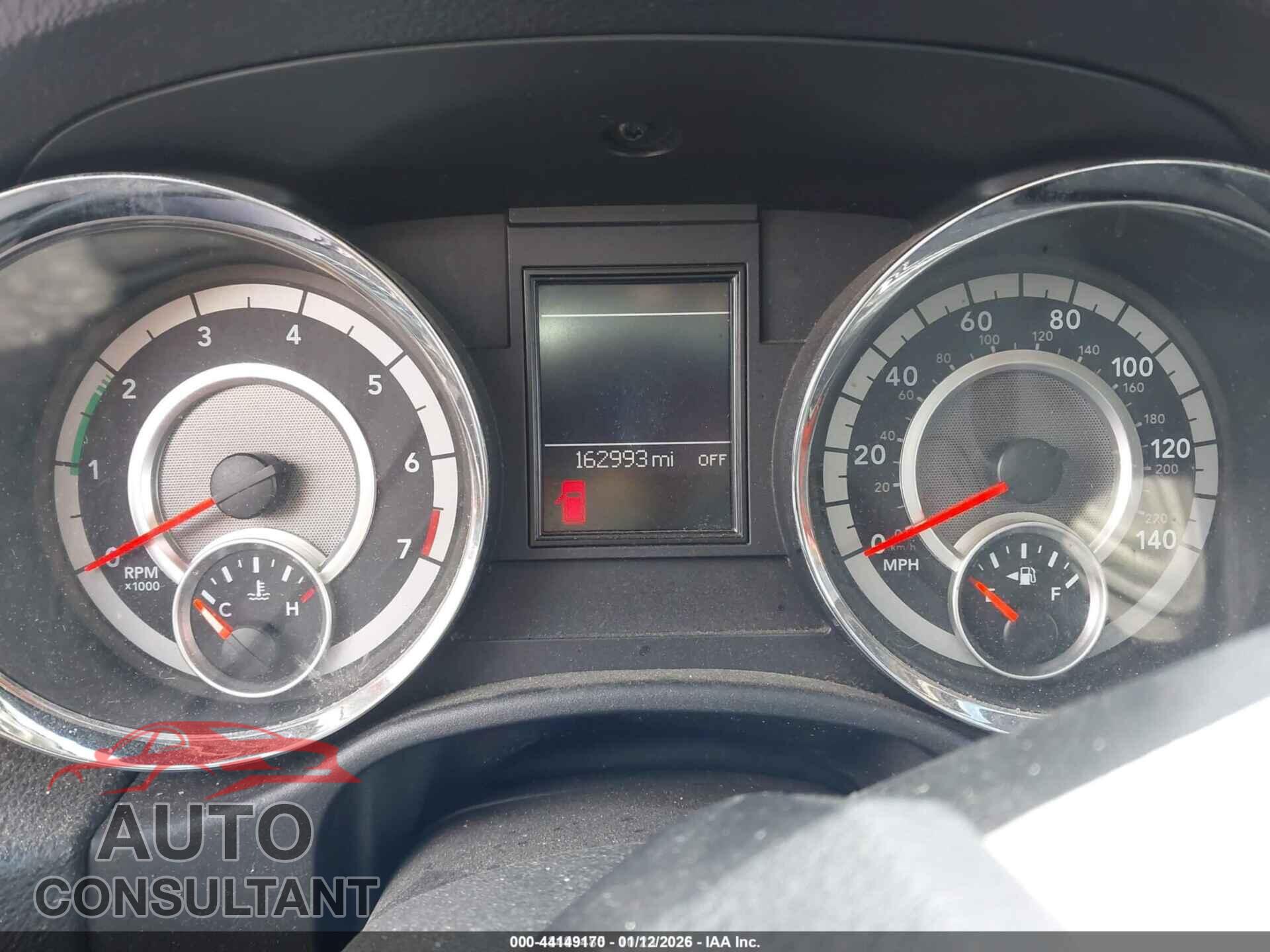 DODGE DURANGO 2012 - 1C4RDJAG7CC104307