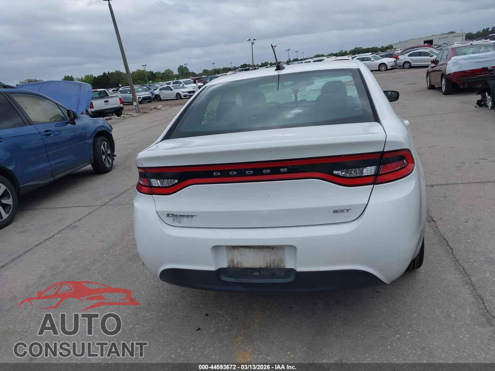 DODGE DART 2015 - 1C3CDFBBXFD251732