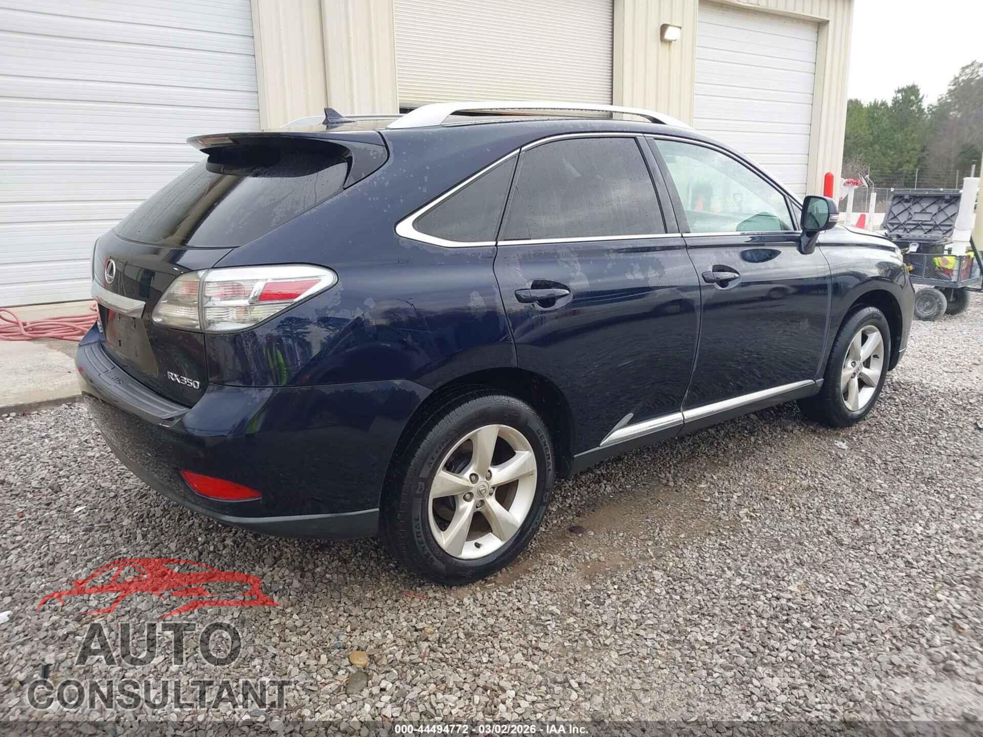 LEXUS RX 350 2010 - 2T2BK1BA0AC019620