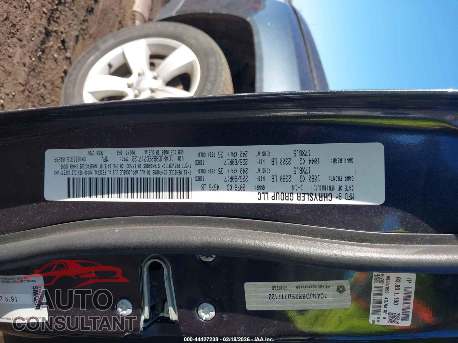 JEEP COMPASS 2014 - 1C4NJDBB2ED717122