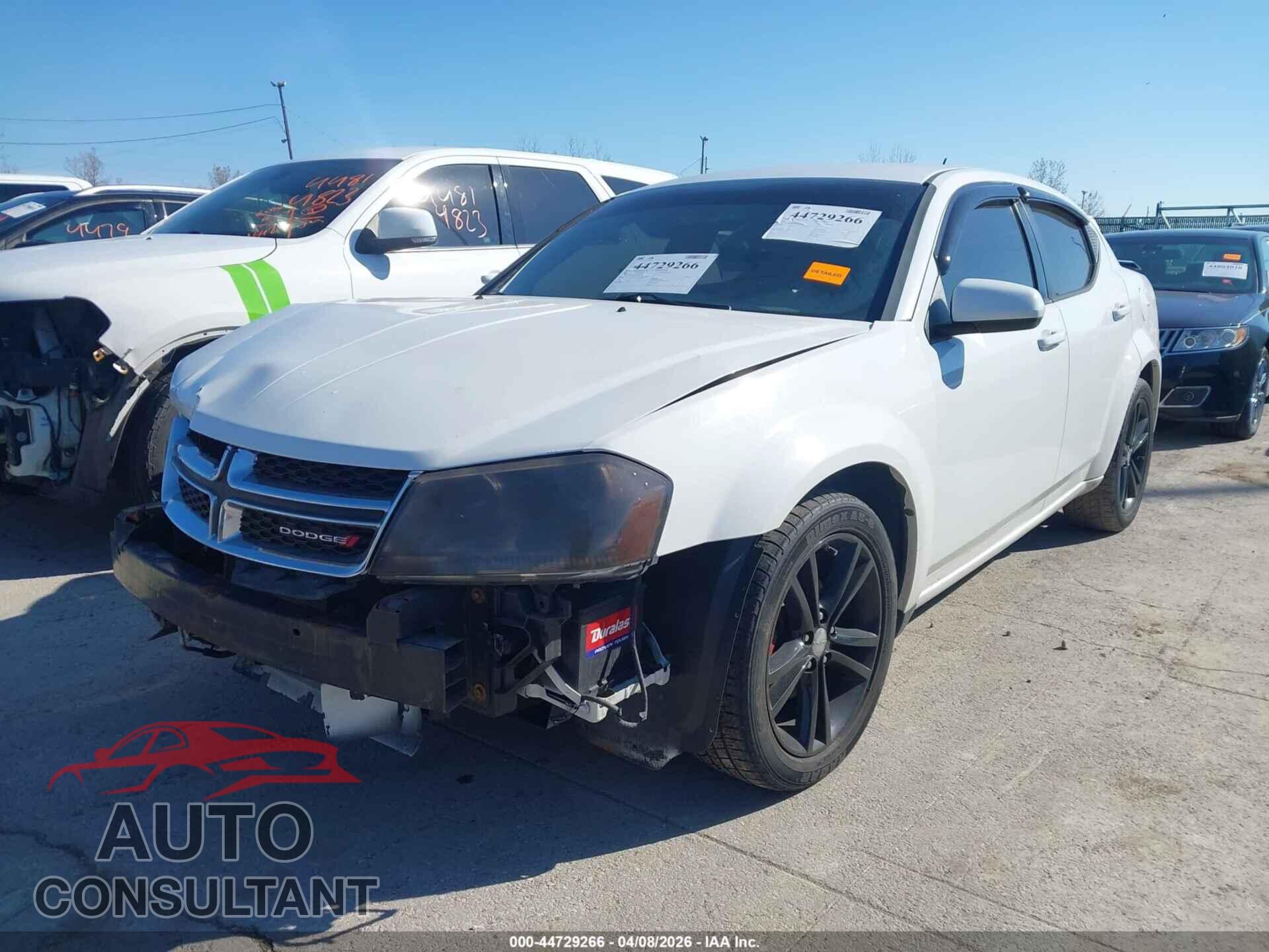 DODGE AVENGER 2012 - 1C3CDZCB5CN211659