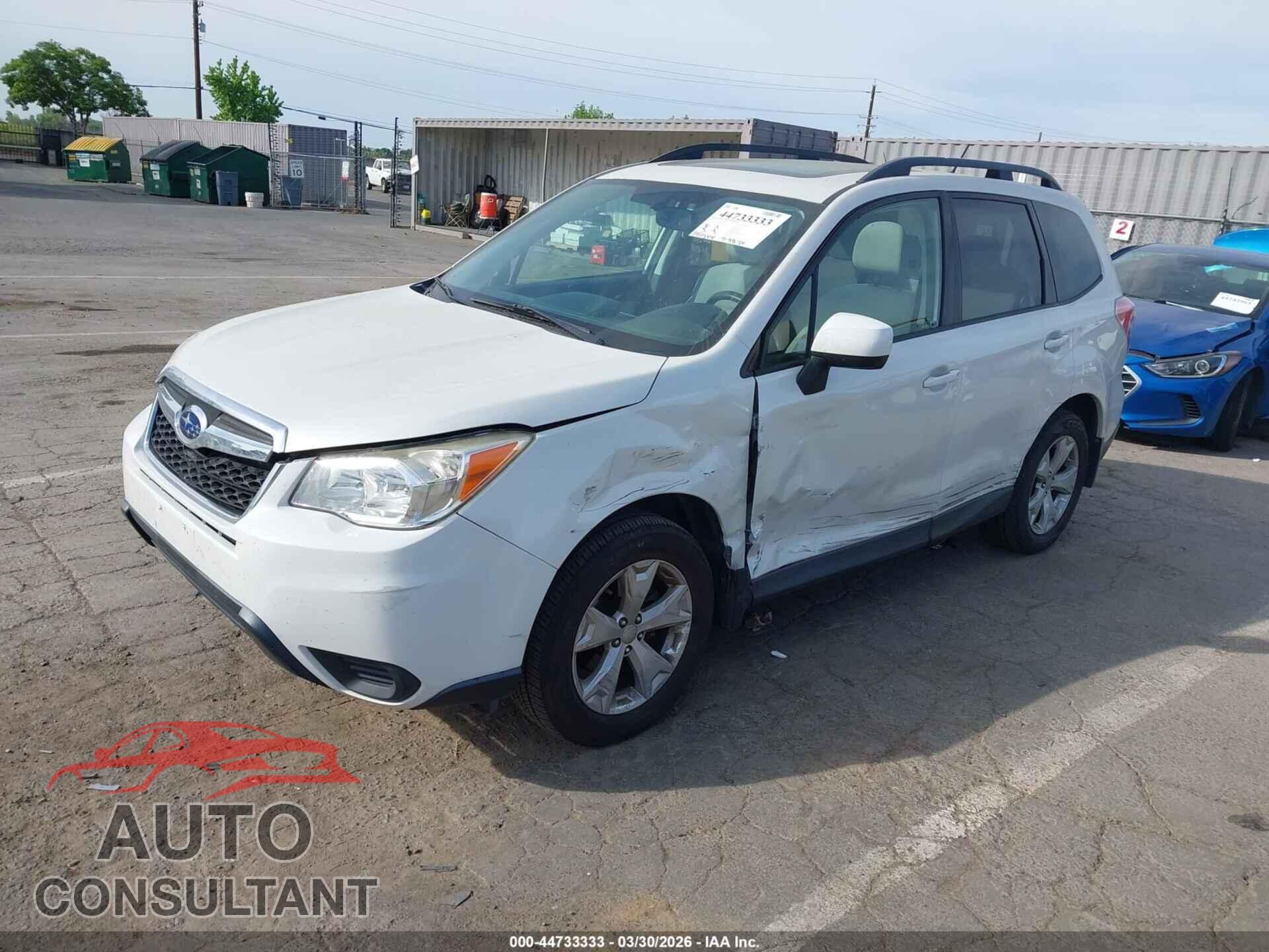 SUBARU FORESTER 2014 - JF2SJAEC5EH511695
