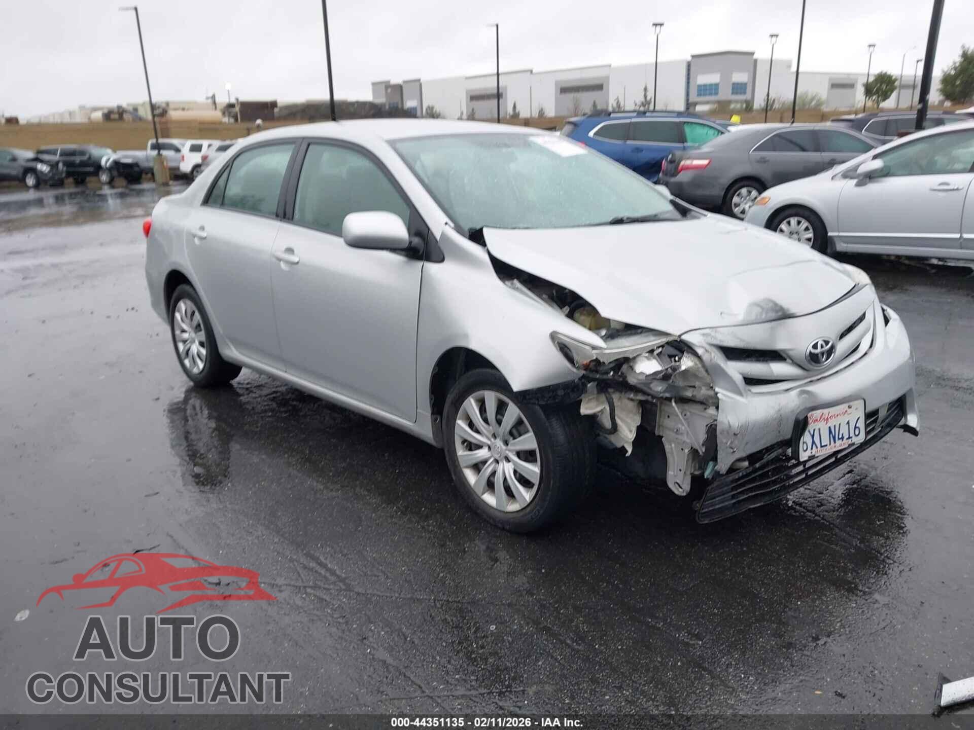 TOYOTA COROLLA 2012 - 5YFBU4EE7CP062997