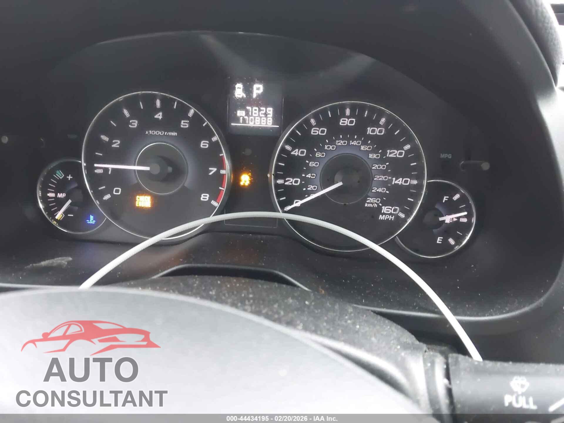 SUBARU LEGACY 2012 - 4S3BMDL69C2010121