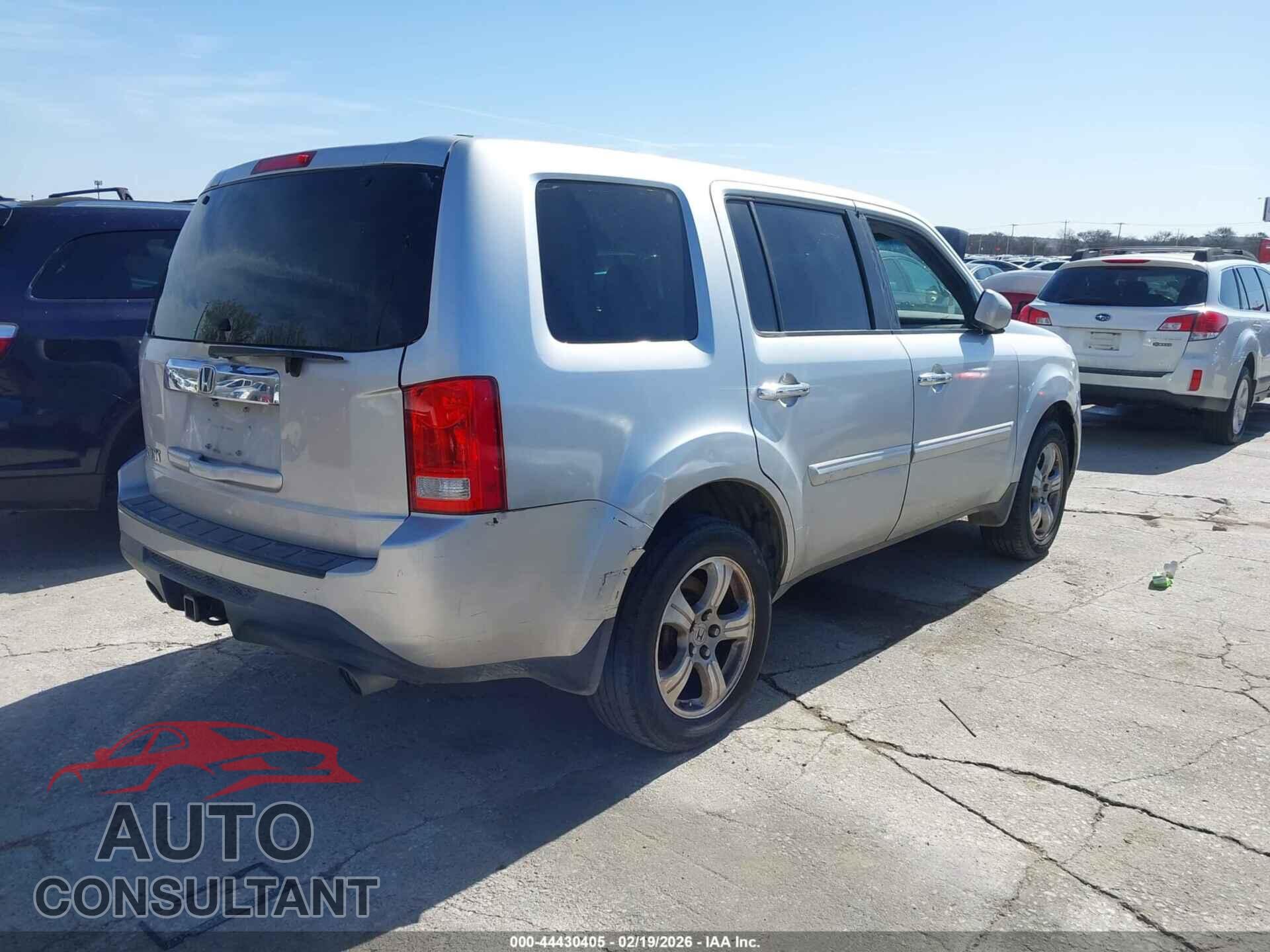 HONDA PILOT 2012 - 5FNYF3H60CB020329
