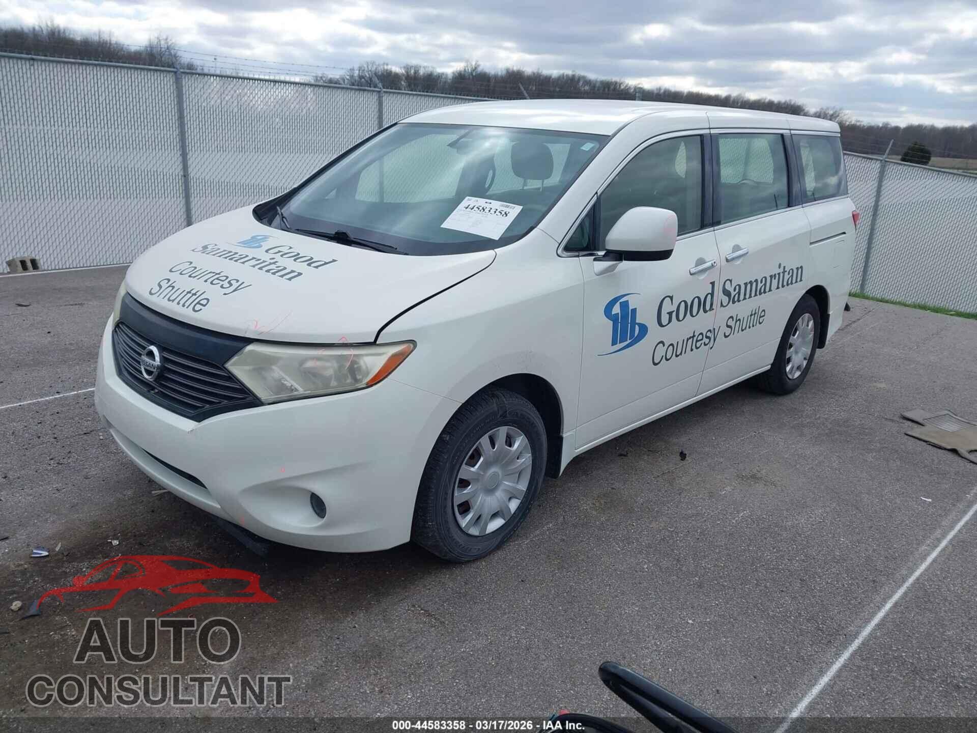 NISSAN QUEST 2013 - JN8AE2KP2D9070780