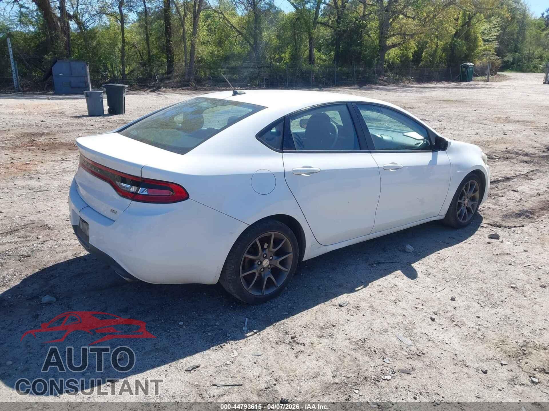 DODGE DART 2013 - 1C3CDFBA1DD300353