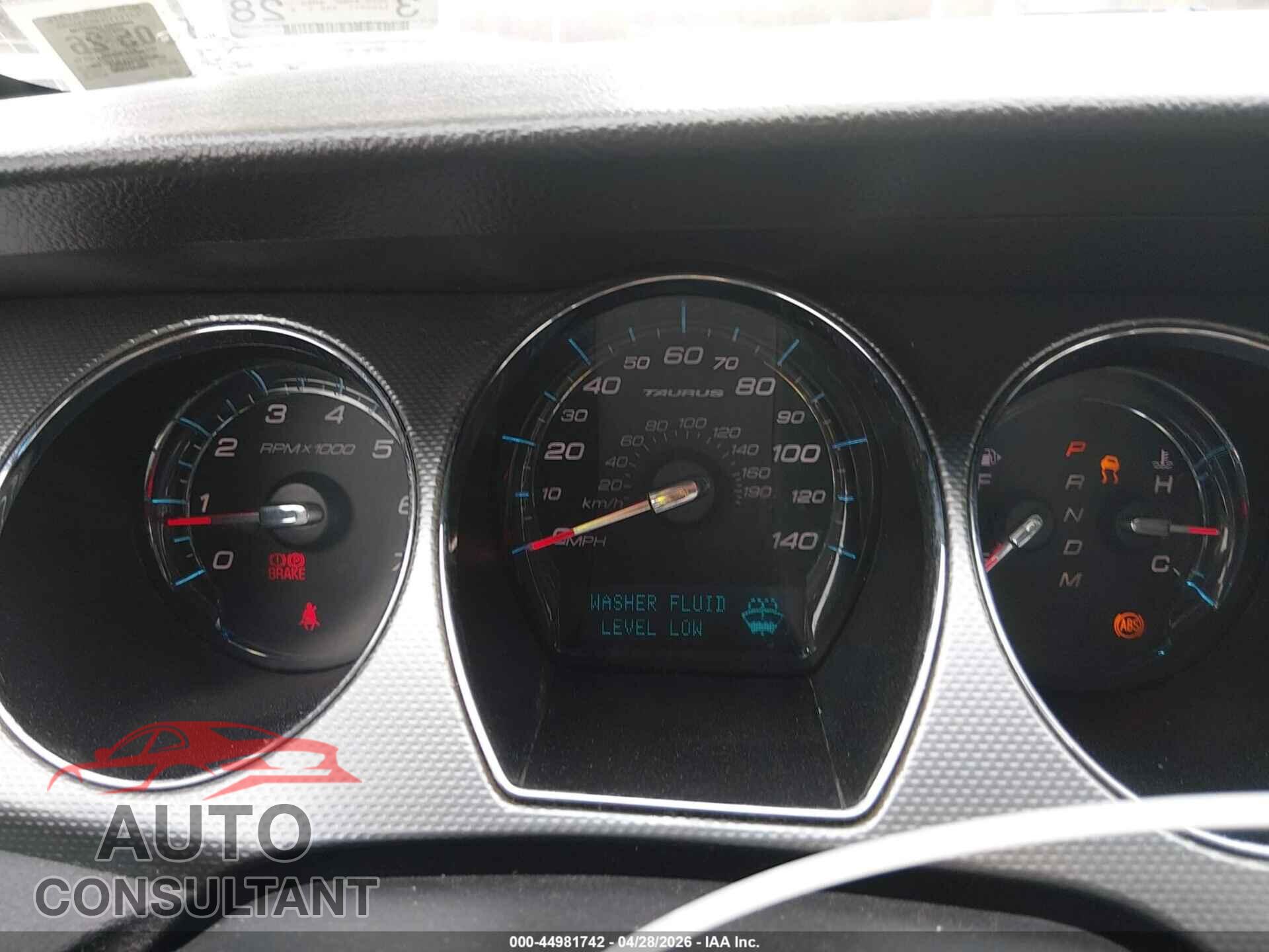 FORD TAURUS 2010 - 1FAHP2EW6AG140219