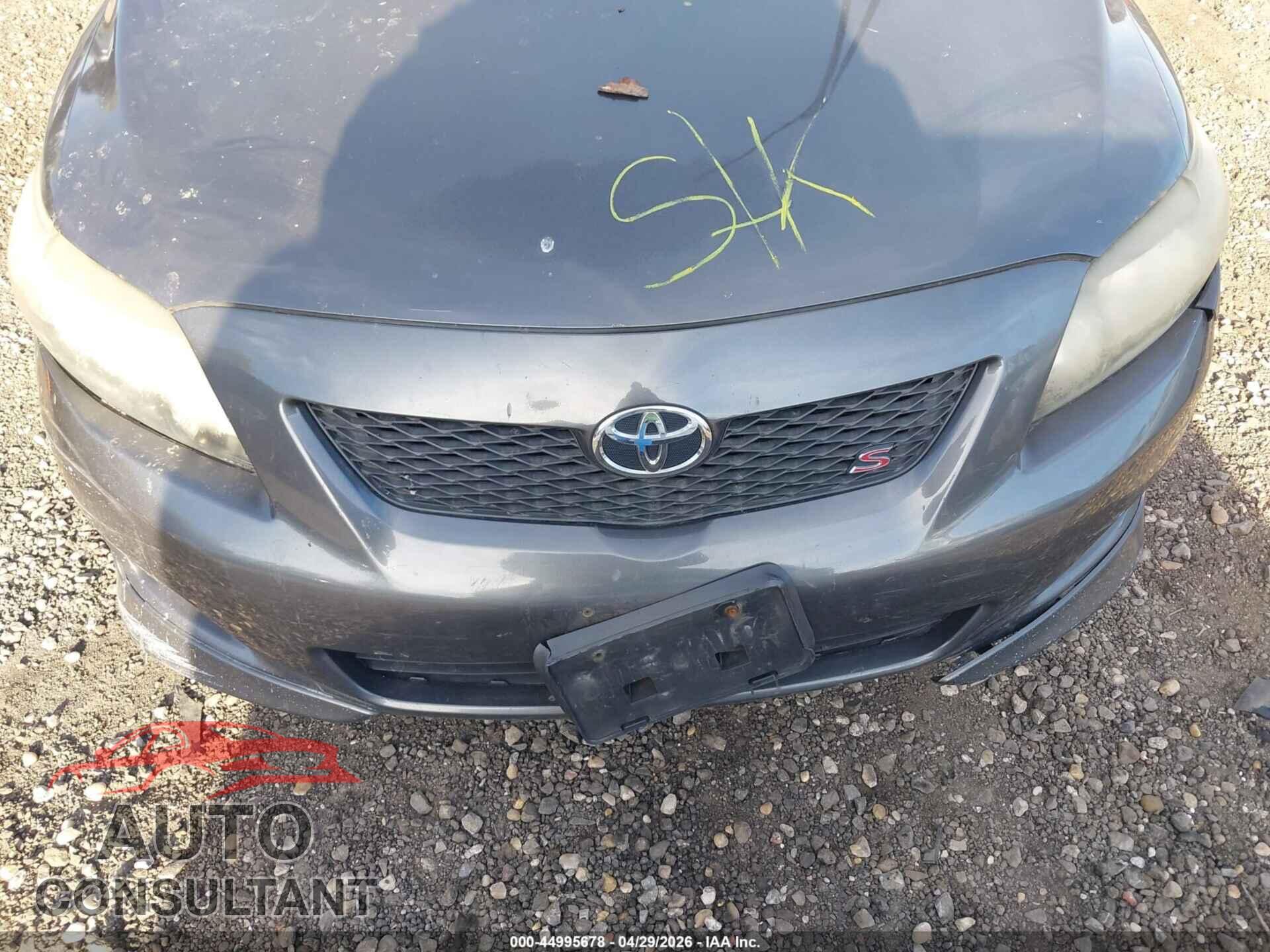 TOYOTA COROLLA 2009 - 2T1BU40E79C031815