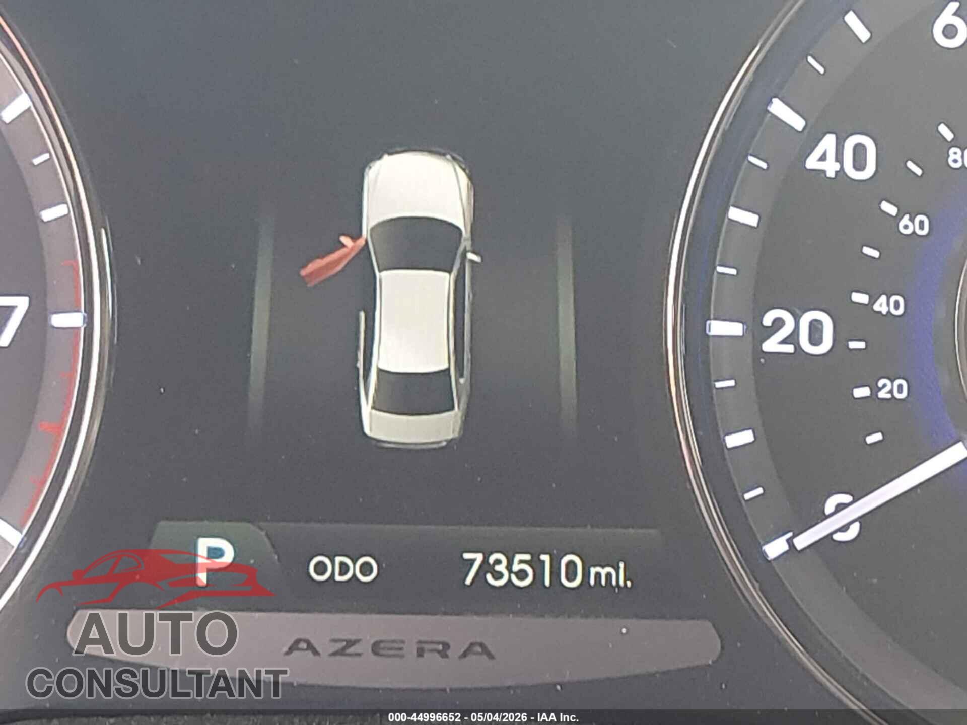 HYUNDAI AZERA 2014 - KMHFH4JG0EA342826