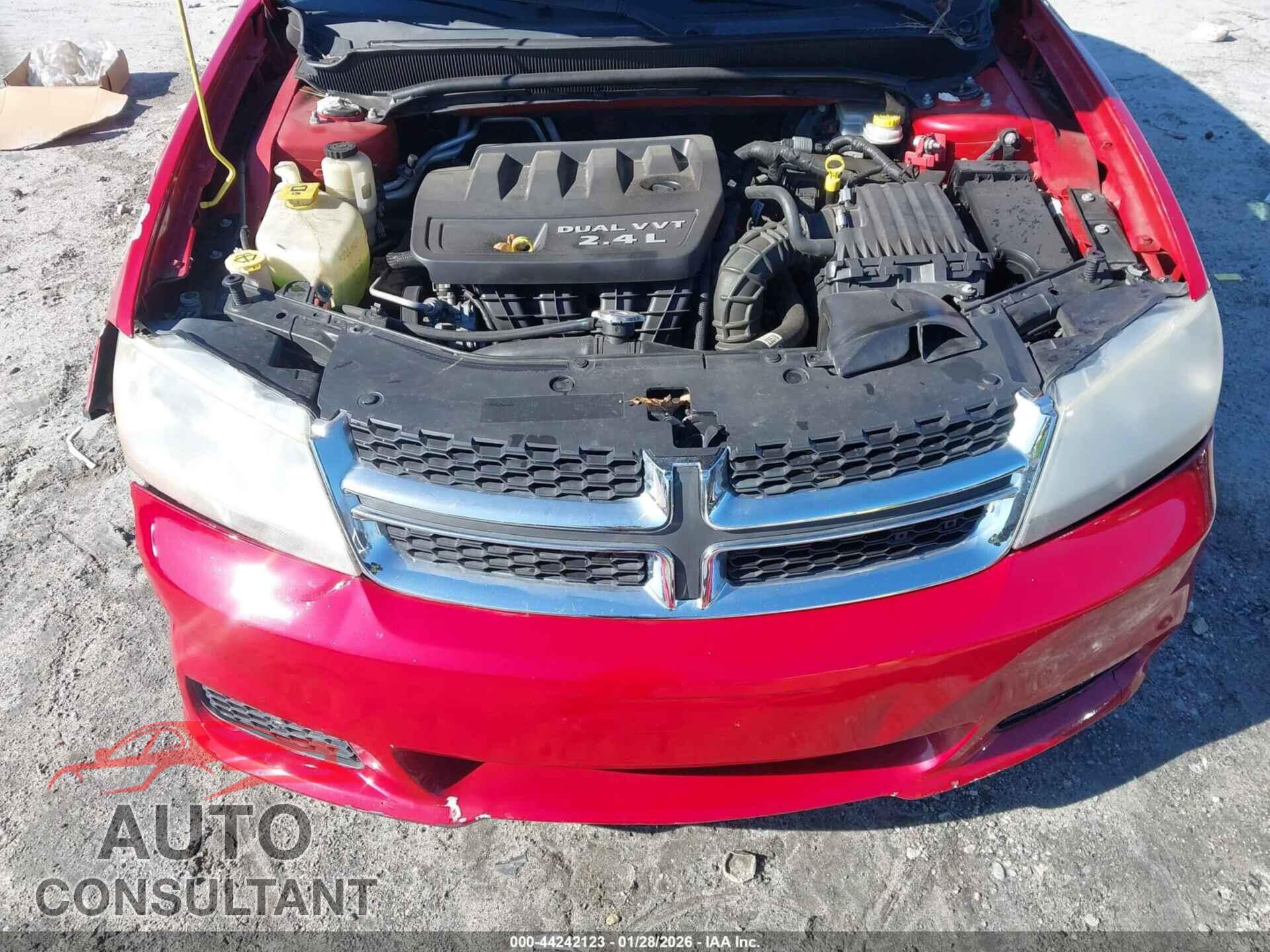 DODGE AVENGER 2012 - 1C3CDZAB2CN286774