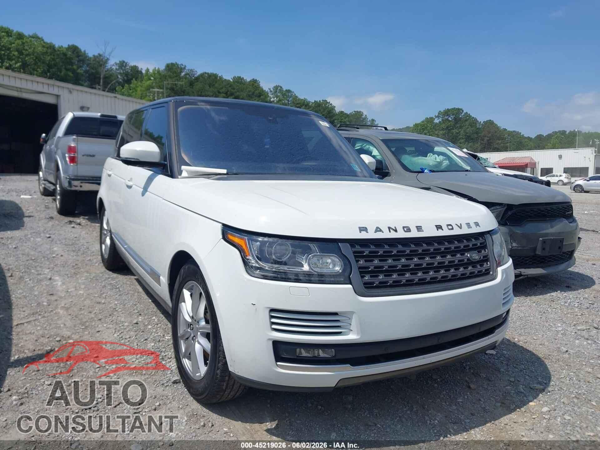 LAND ROVER RANGE ROVER 2016 - SALGR2VF9GA274615