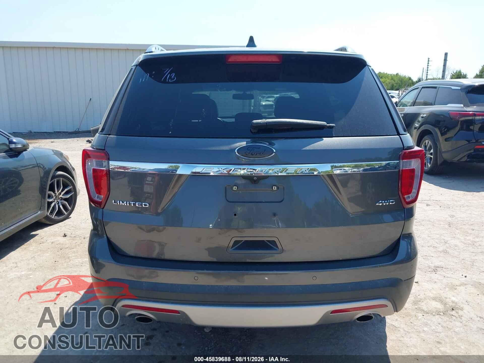 FORD EXPLORER 2017 - 1FM5K8F86HGD87986