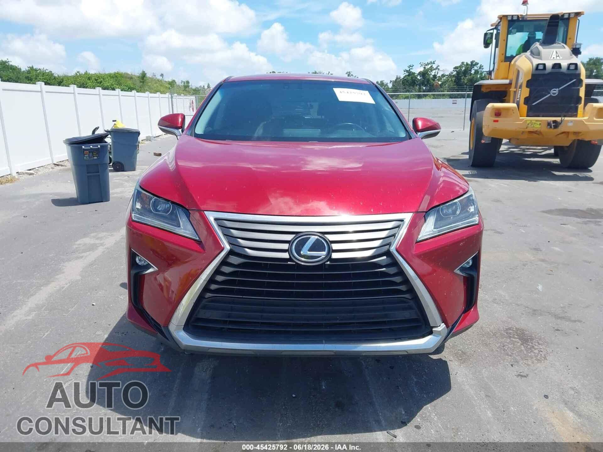 LEXUS RX 350 2016 - 2T2ZZMCA7GC024350