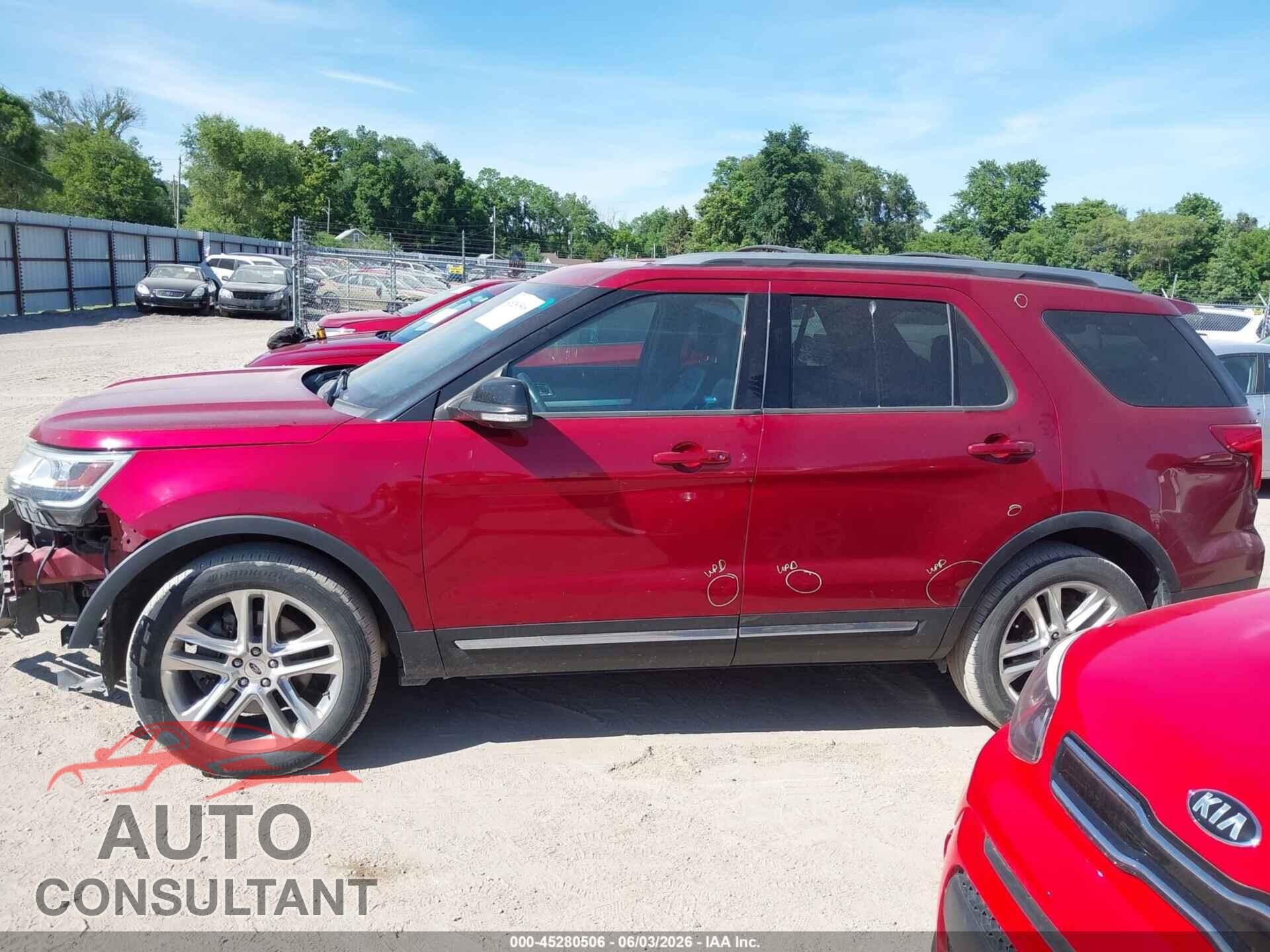 FORD EXPLORER 2017 - 1FM5K8D83HGB91040