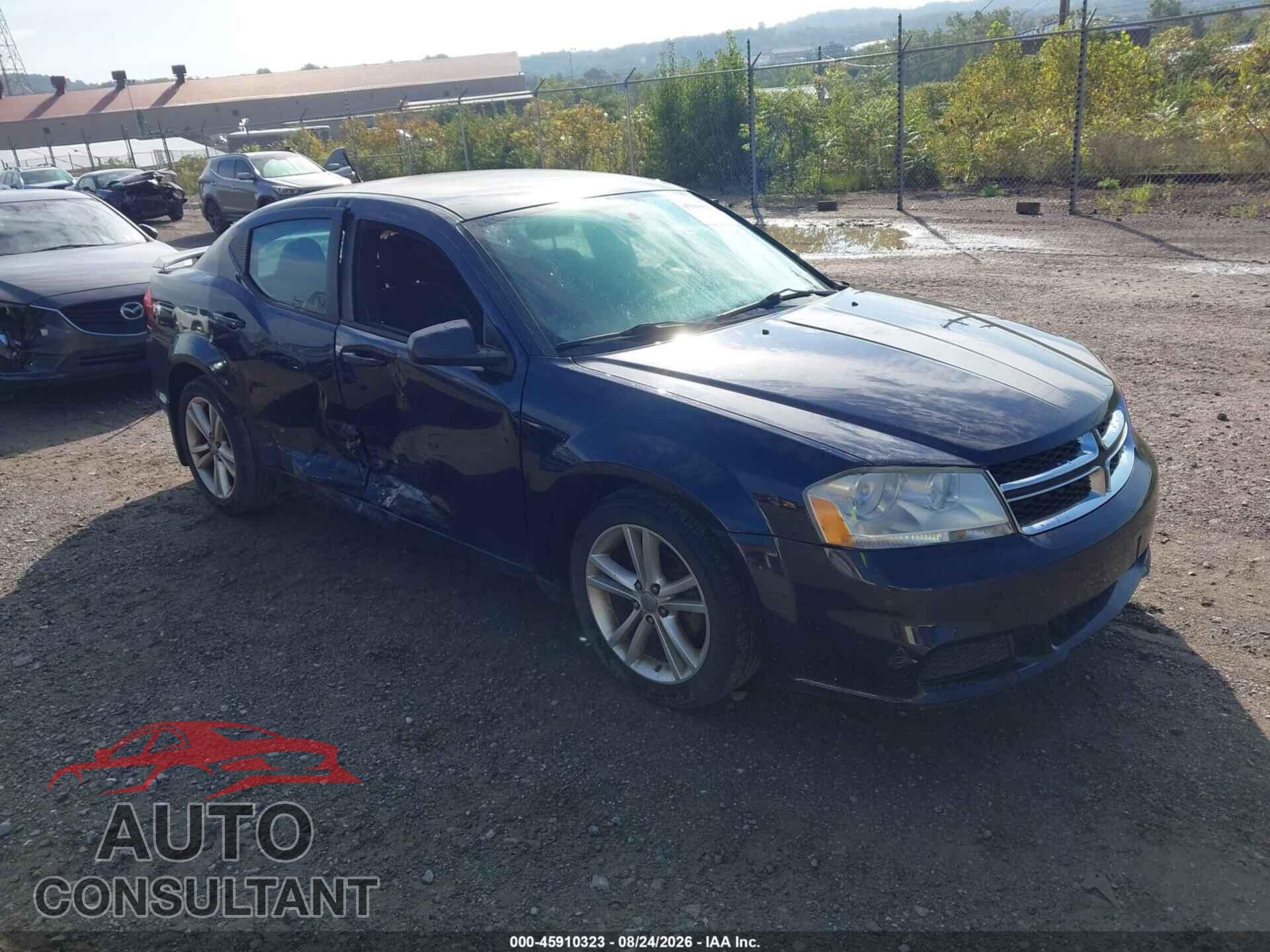 DODGE AVENGER 2012 - 1C3CDZAG4CN291339