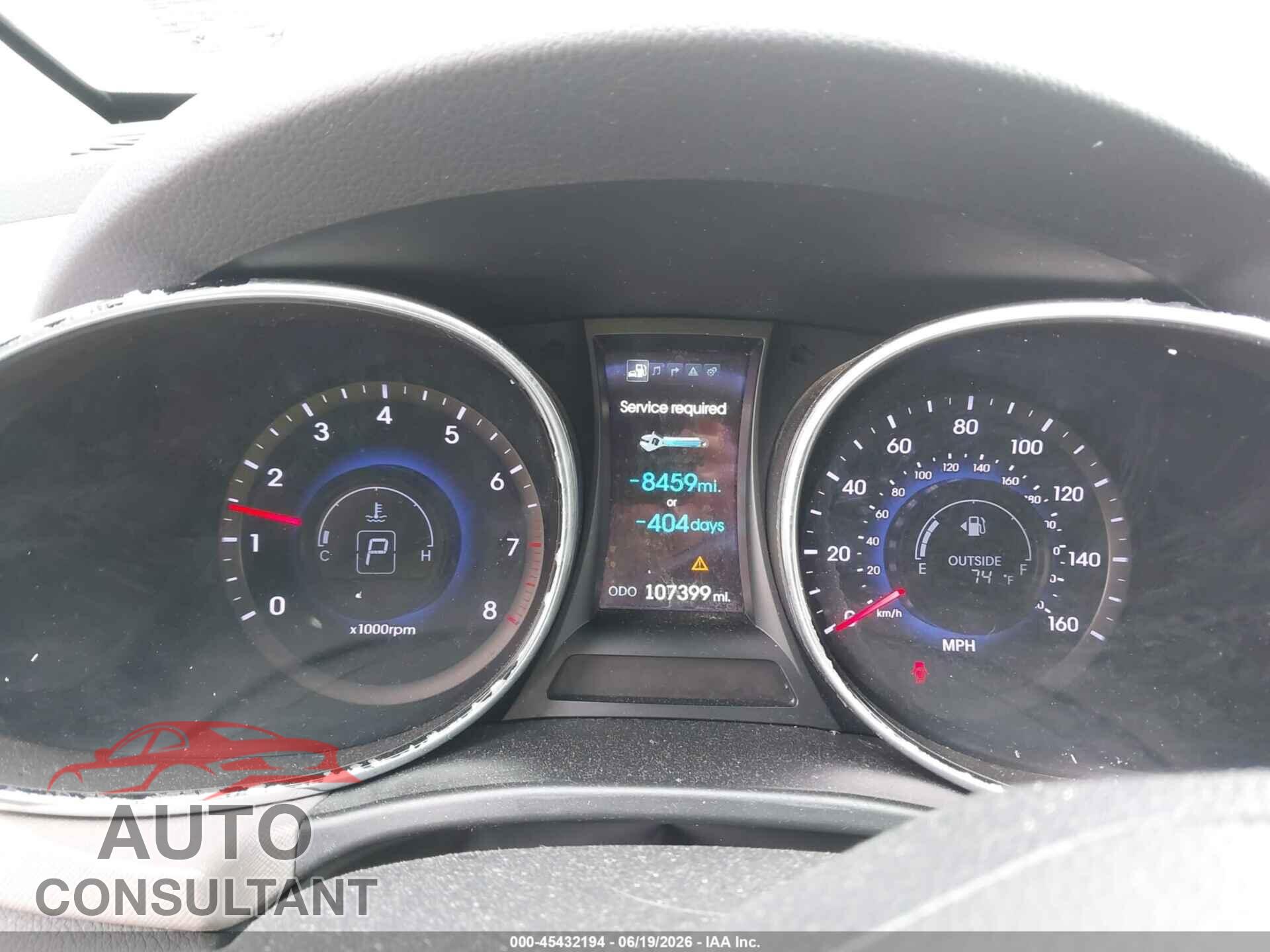 HYUNDAI SANTA FE 2014 - KM8SR4HF4EU075729