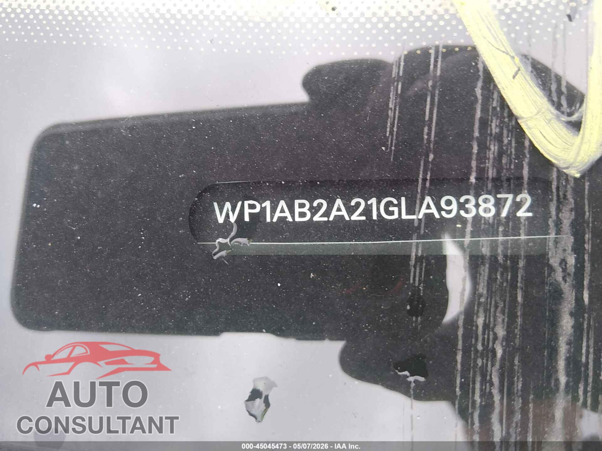PORSCHE CAYENNE 2016 - WP1AB2A21GLA93872