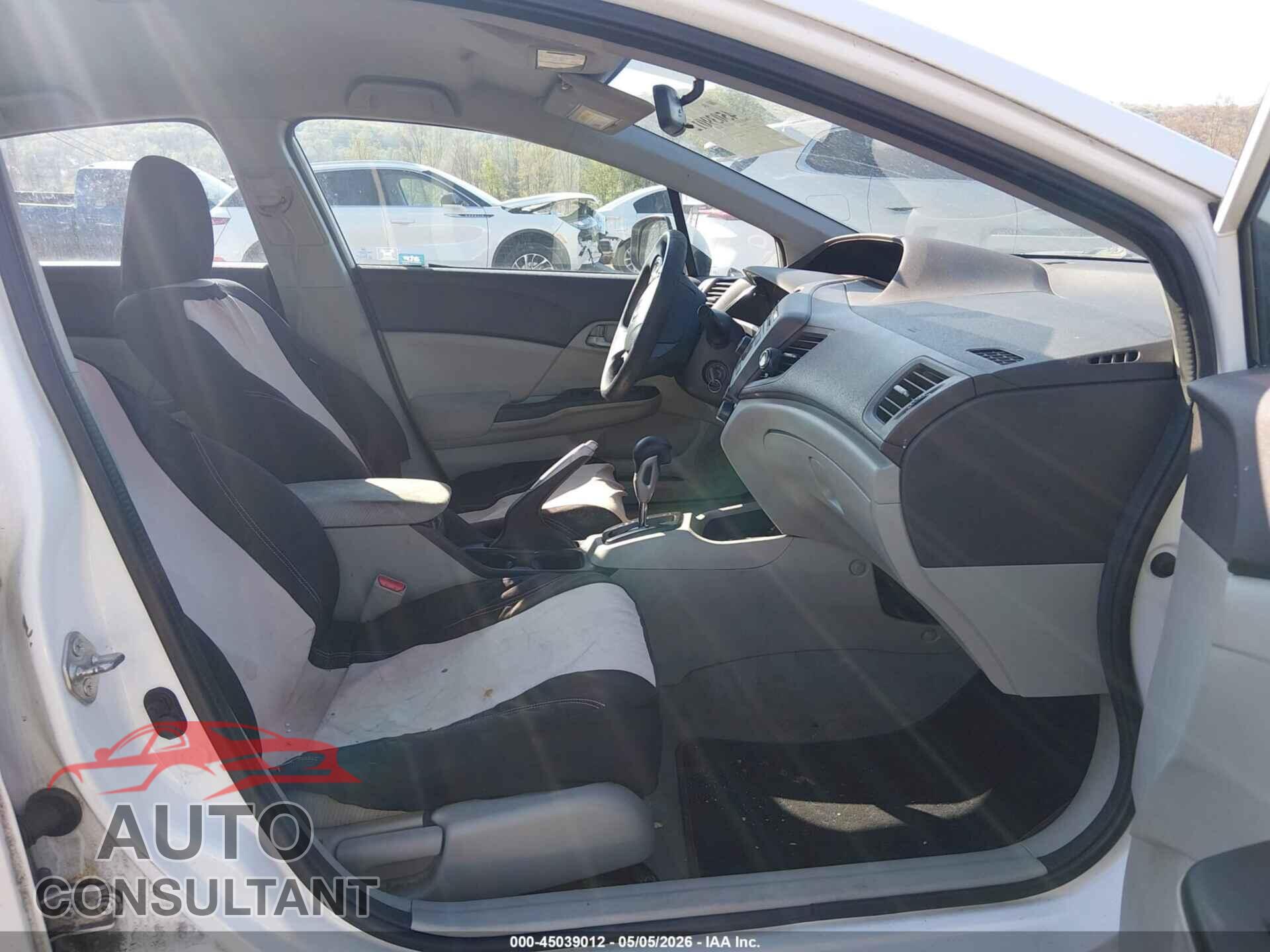 HONDA CIVIC 2012 - 19XFB2F55CE389829