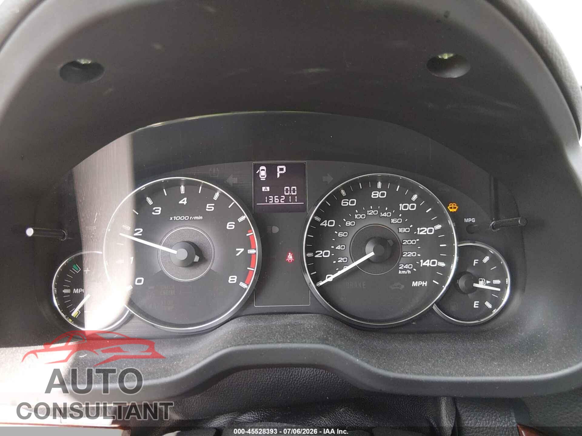 SUBARU OUTBACK 2012 - 4S4BRBLC7C3278151