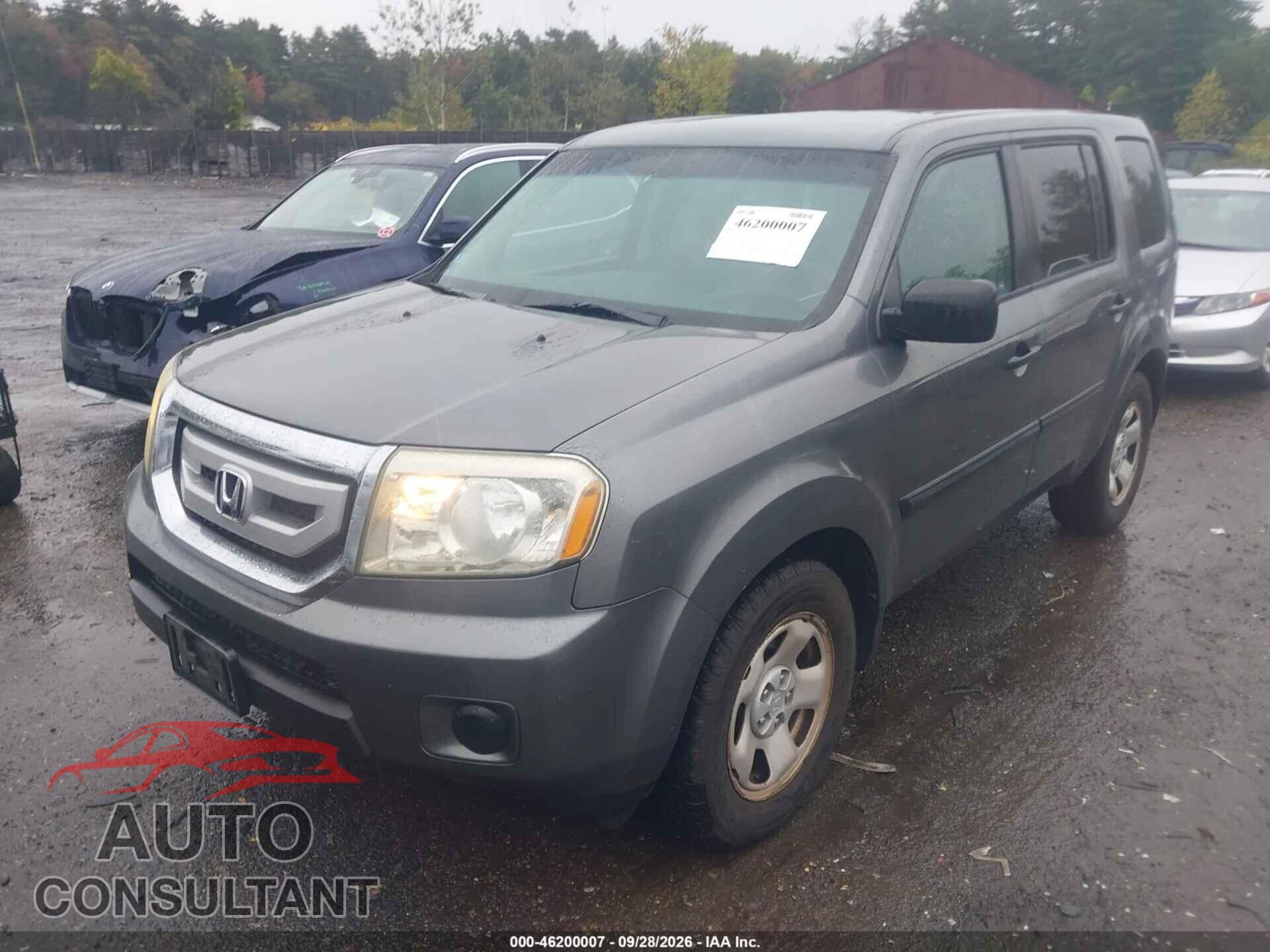 HONDA PILOT 2011 - 5FNYF4H26BB055362