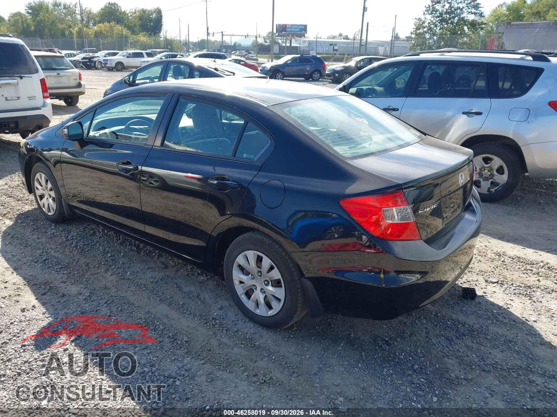 HONDA CIVIC 2012 - 19XFB2F51CE027951