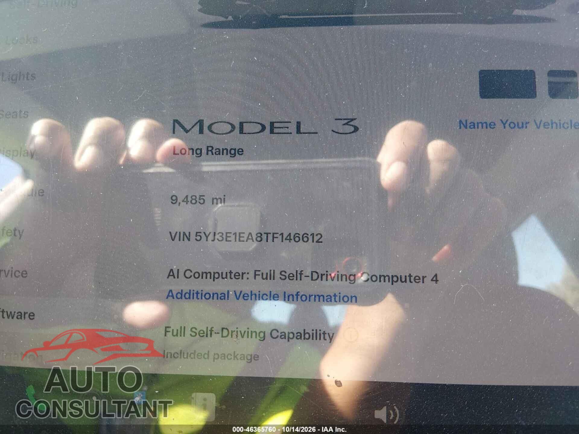 TESLA MODEL 3 2026 - 5YJ3E1EA8TF146612