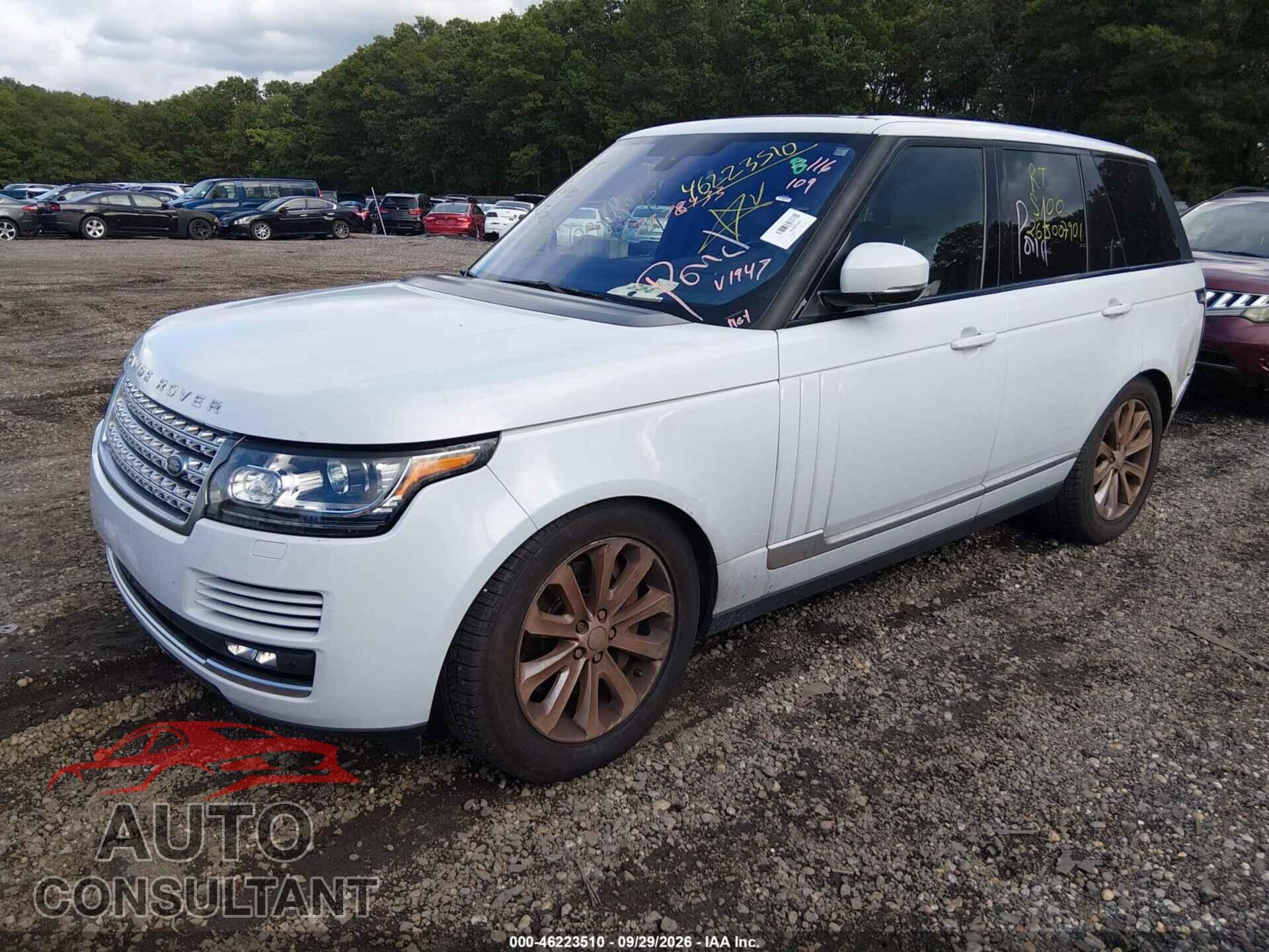 LAND ROVER RANGE ROVER 2016 - SALGS2VF7GA261947