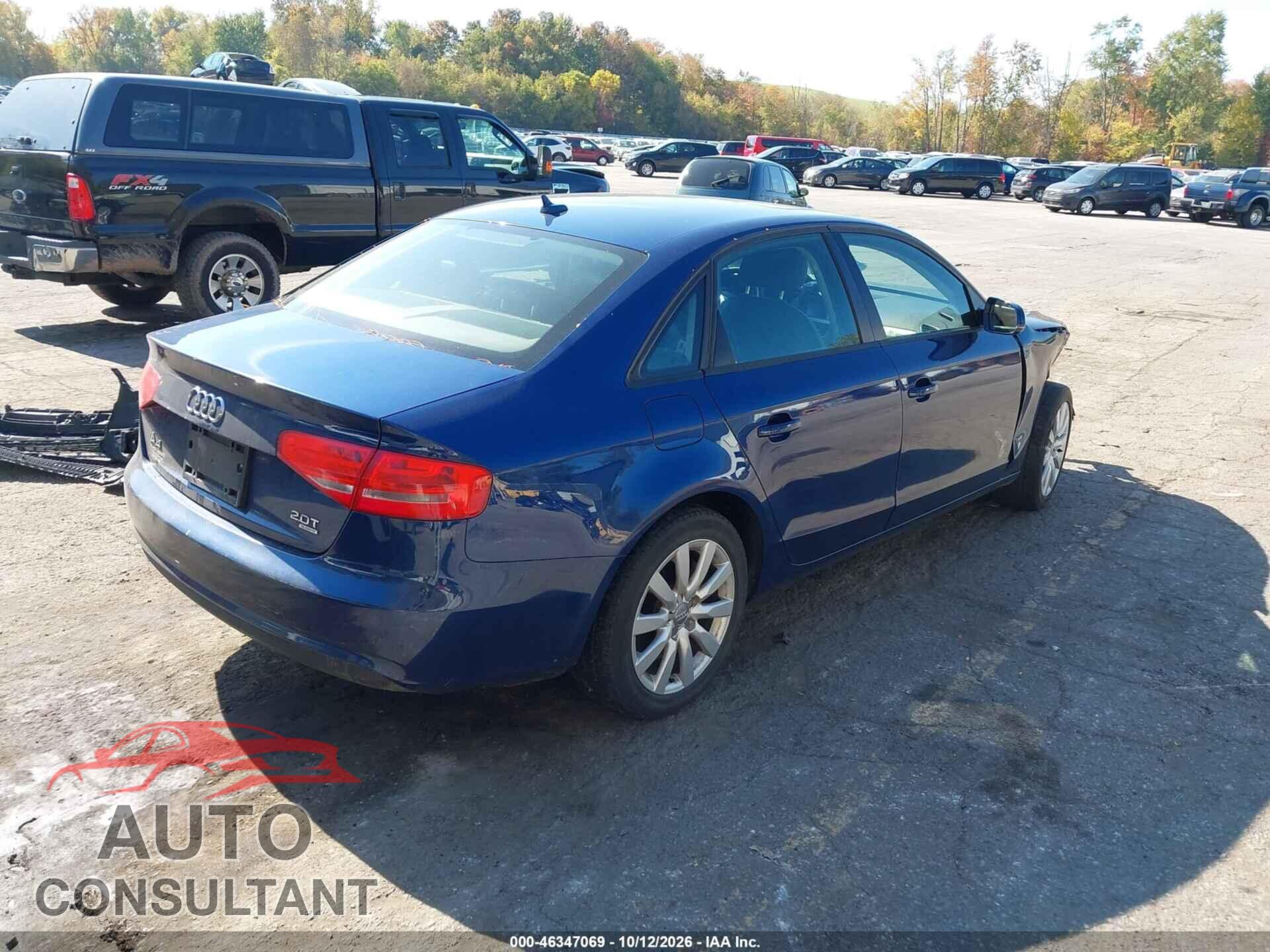AUDI A4 2013 - WAUBFAFL3DN044160