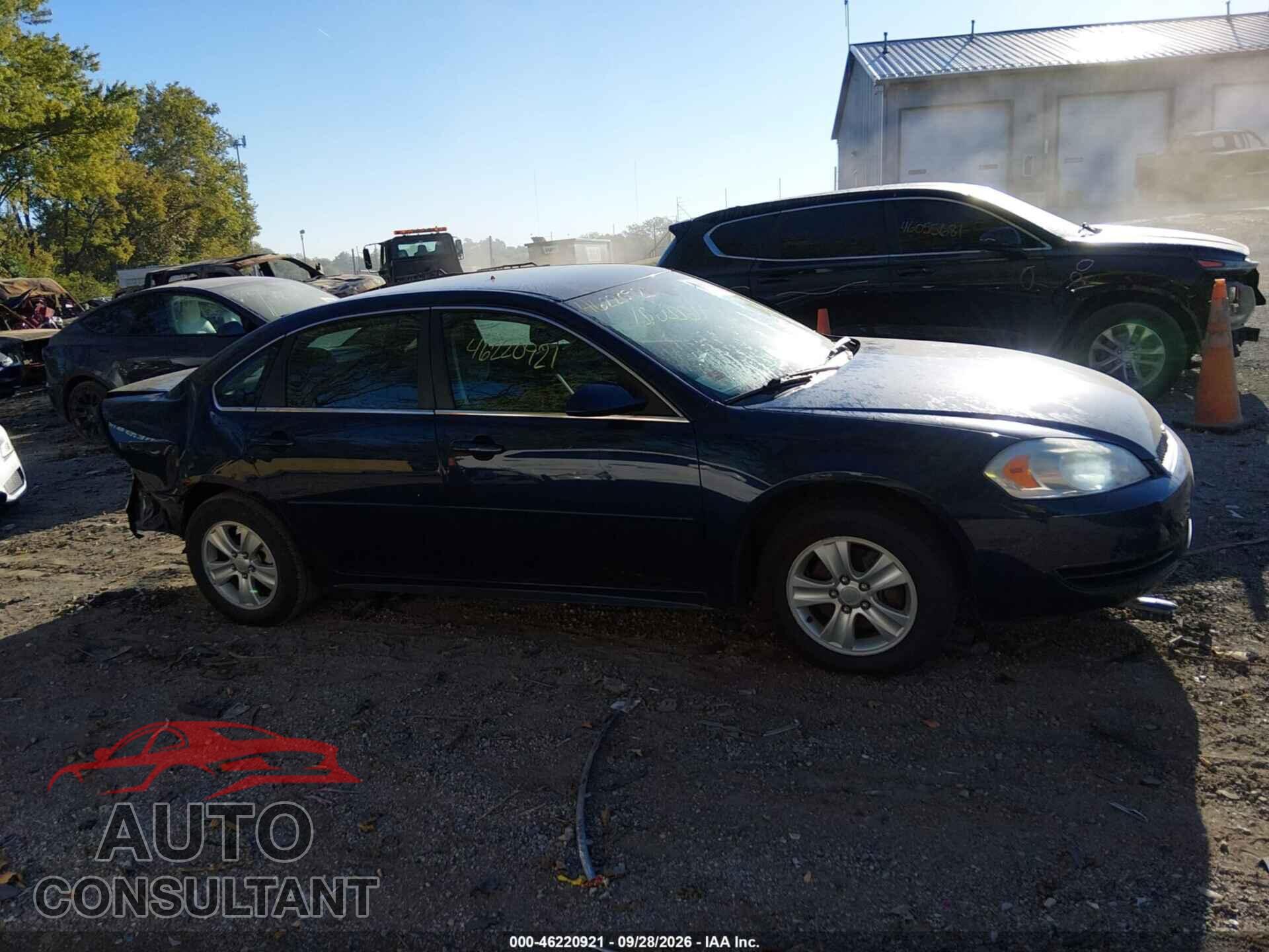 CHEVROLET IMPALA 2012 - 2G1WF5E35C1275714