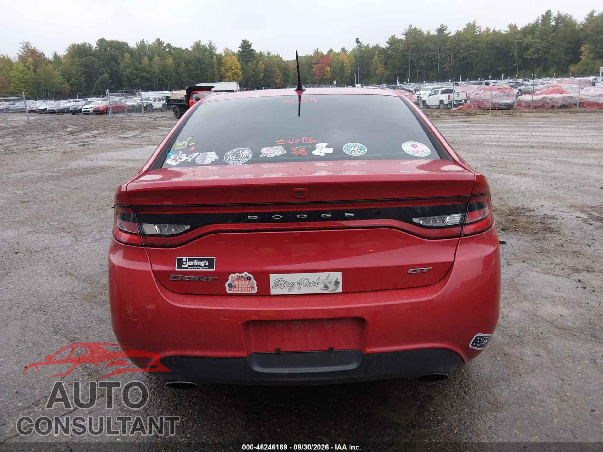DODGE DART 2015 - 1C3CDFEB1FD362472
