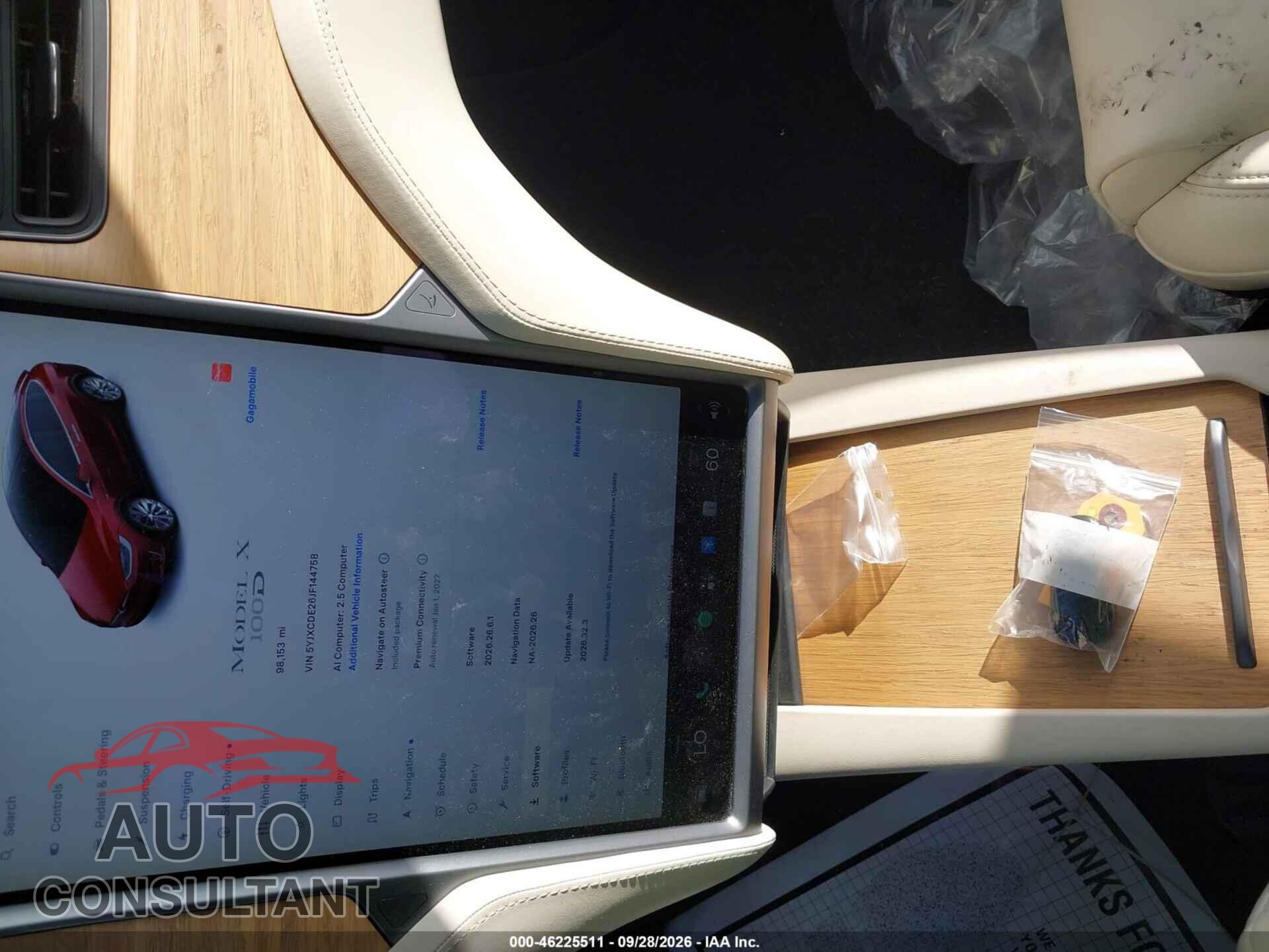 TESLA MODEL X 2018 - 5YJXCDE26JF144758