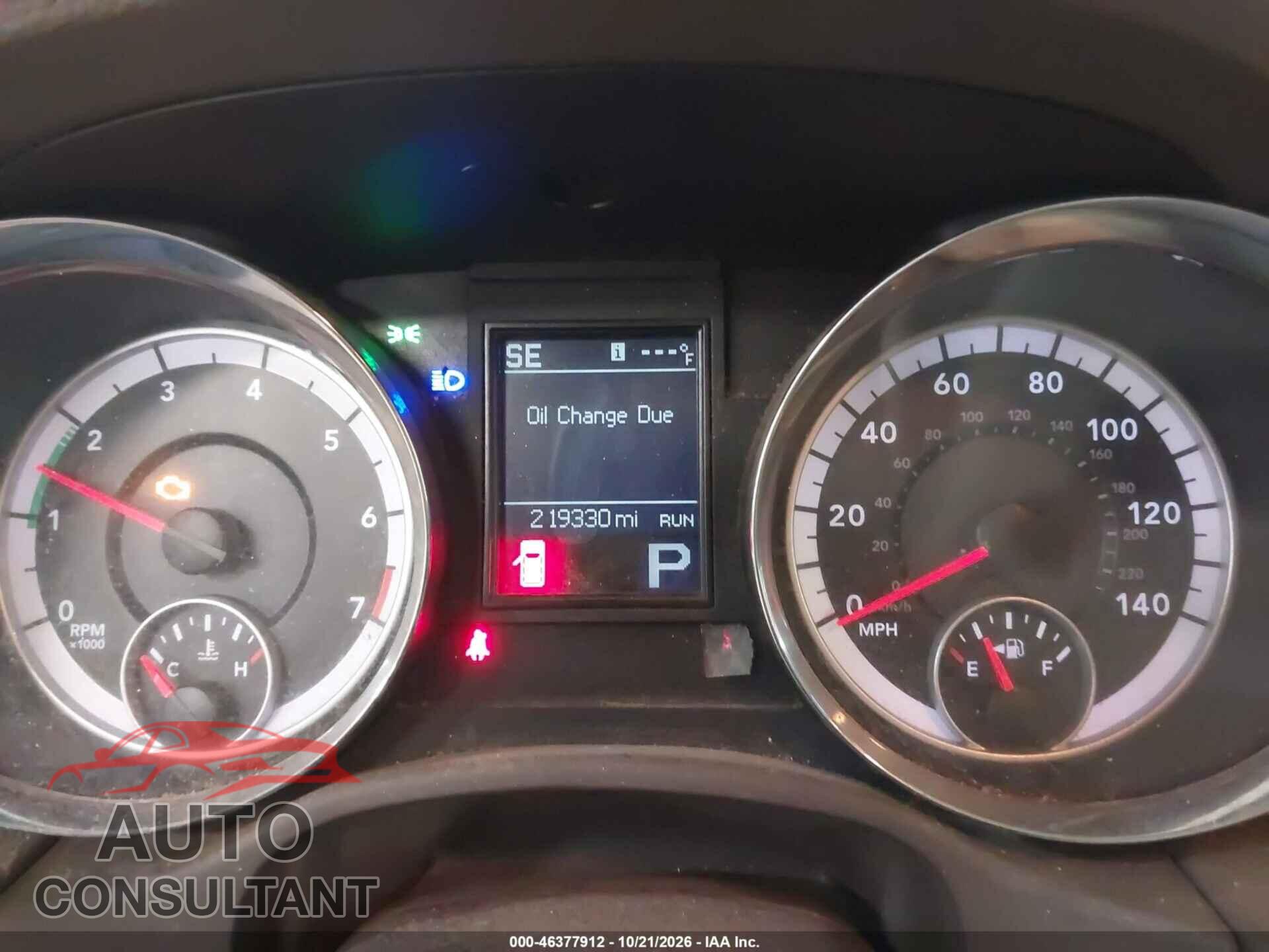 DODGE DURANGO 2012 - 1C4RDJDG0CC105729