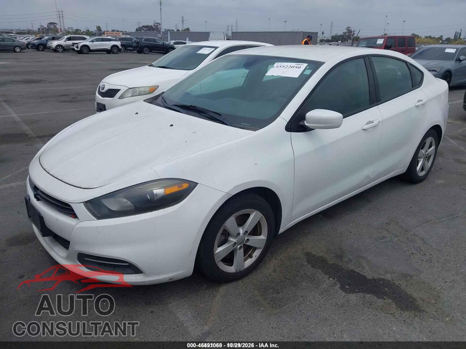 DODGE DART 2016 - 1C3CDFBBXGD689846