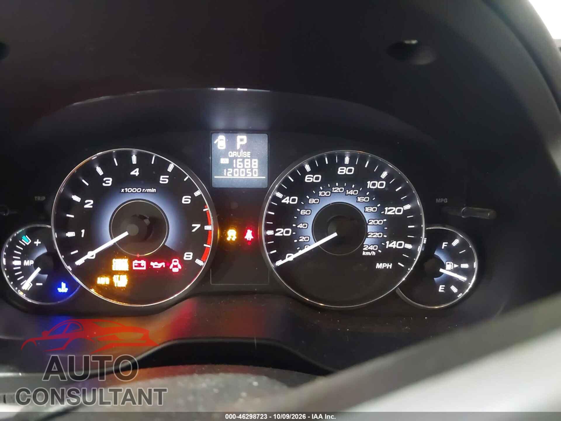 SUBARU OUTBACK 2011 - 4S4BRBGC1B3331497