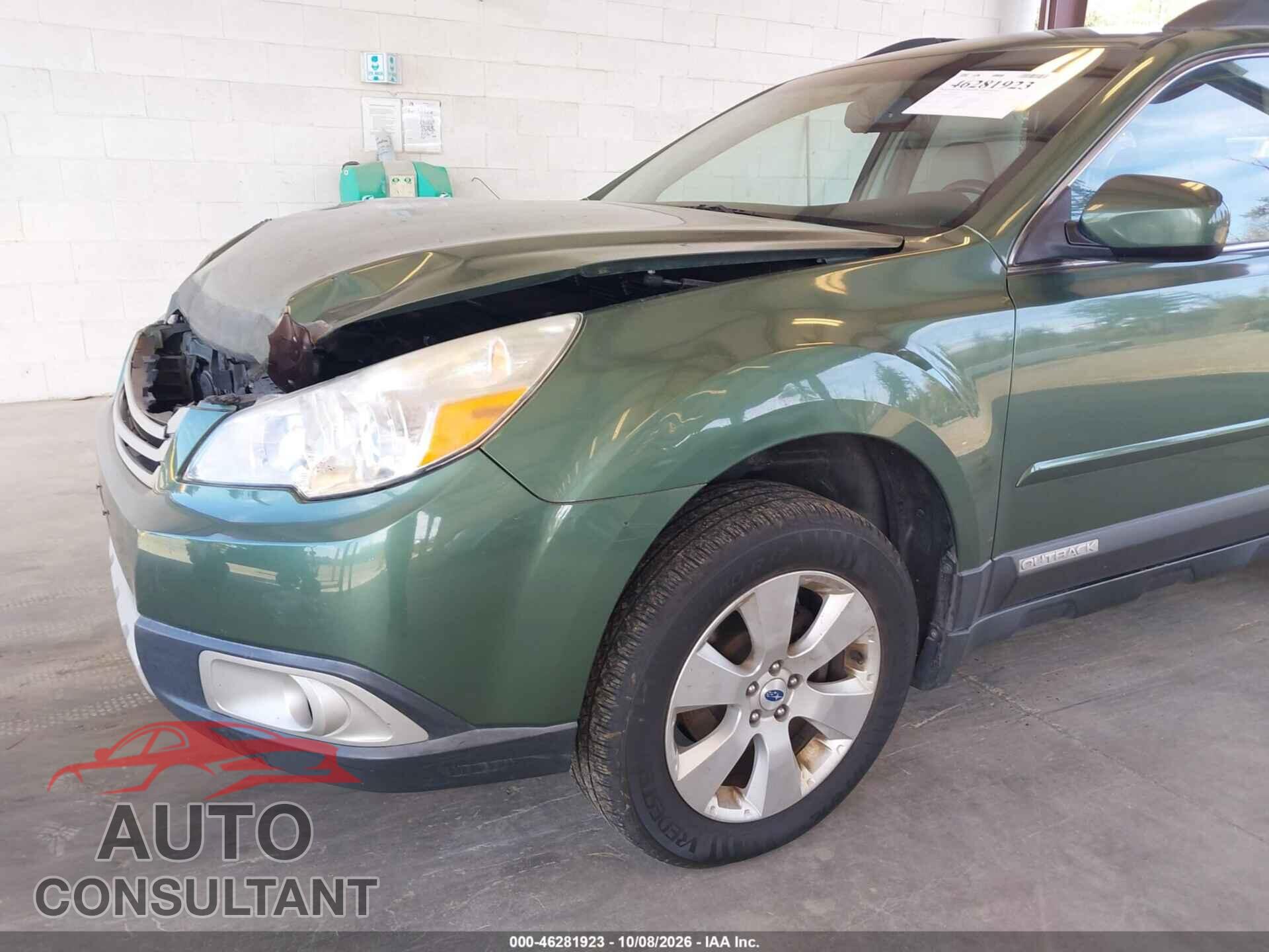SUBARU OUTBACK 2012 - 4S4BRBJC8C3275746
