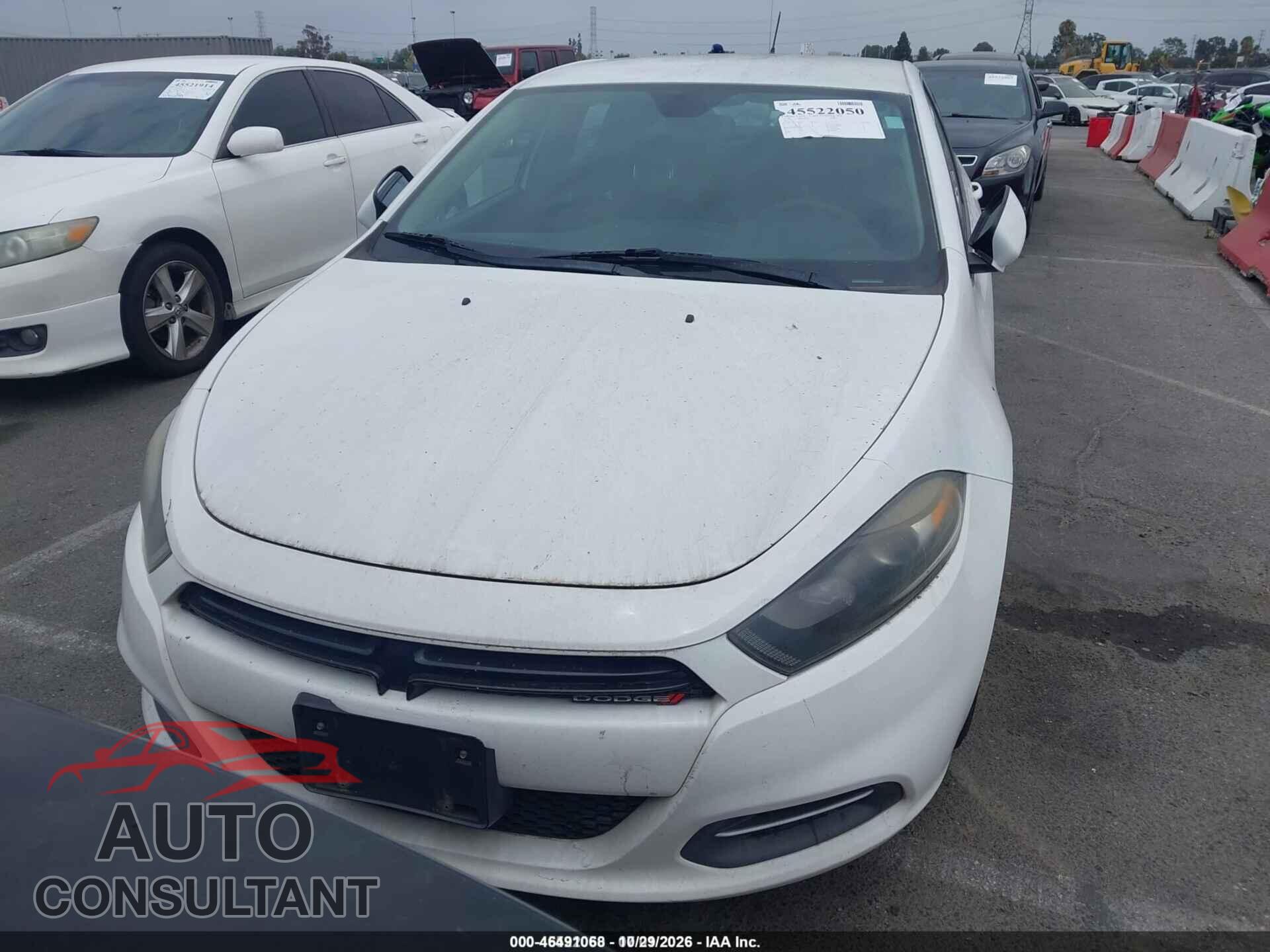 DODGE DART 2016 - 1C3CDFBBXGD689846